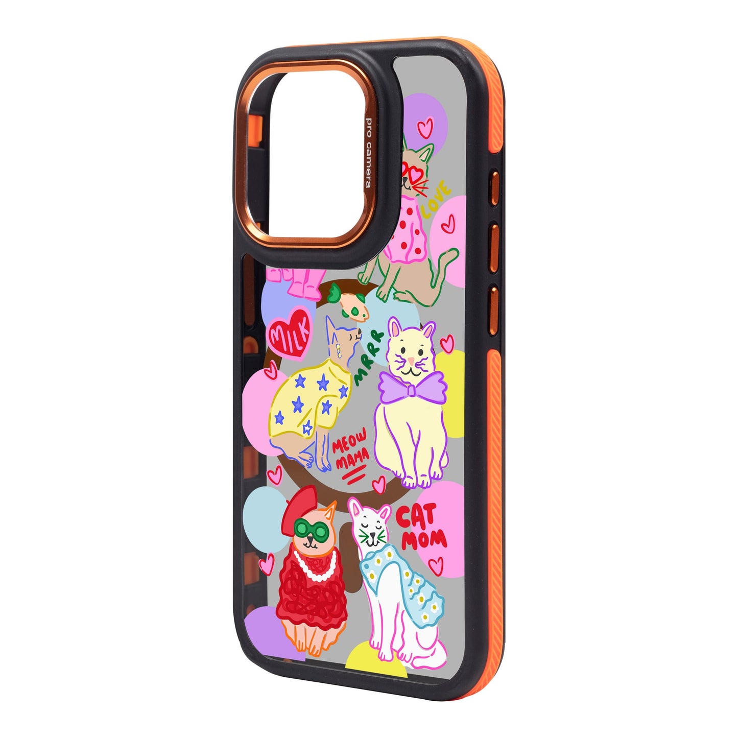 CAT MOM-iPhone 15 Pro Max Dark Kılıf MagSafe Özellikli