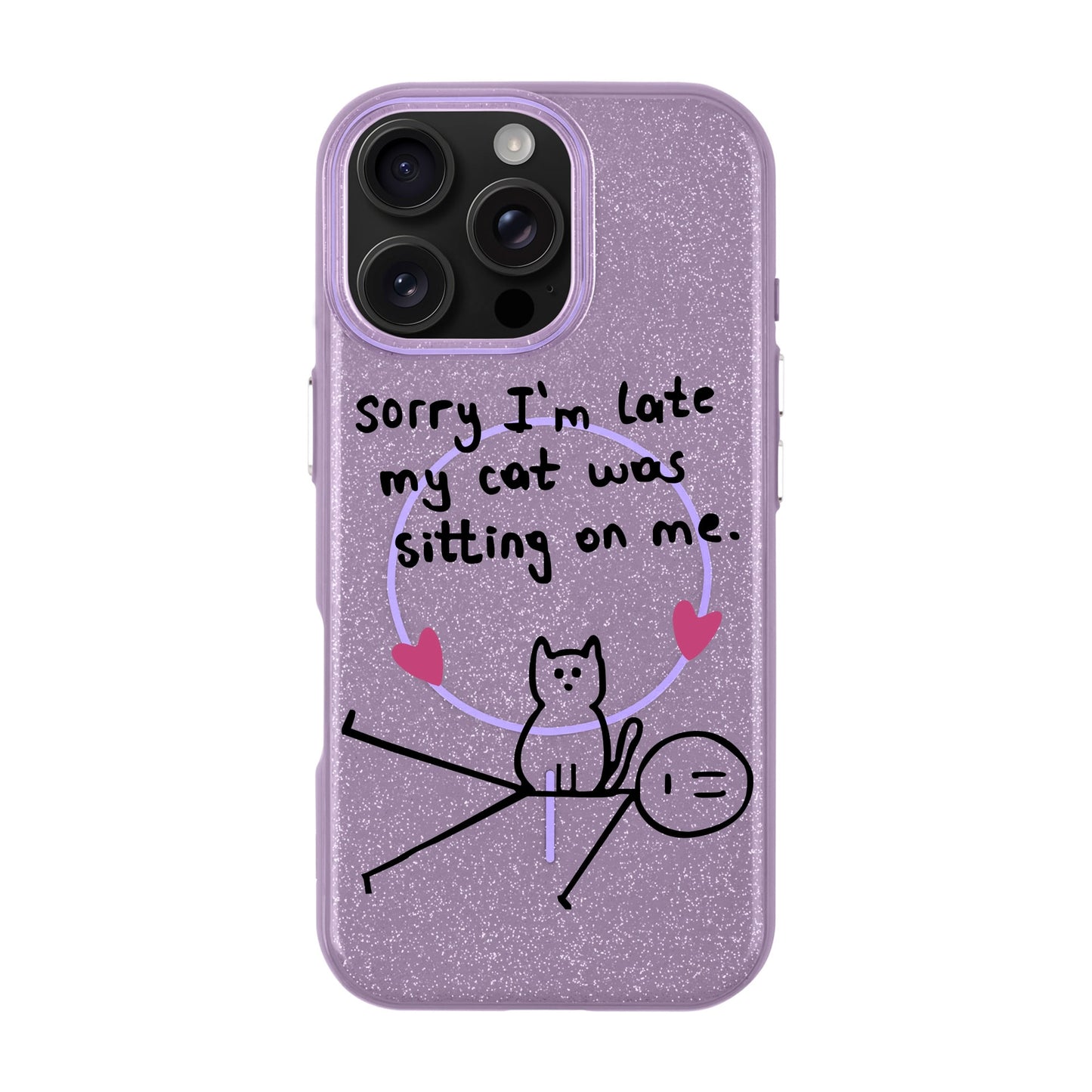 SORRY I'M LATE-iPhone 16 Pro Max Radiant Kılıf MagSafe Özellikli