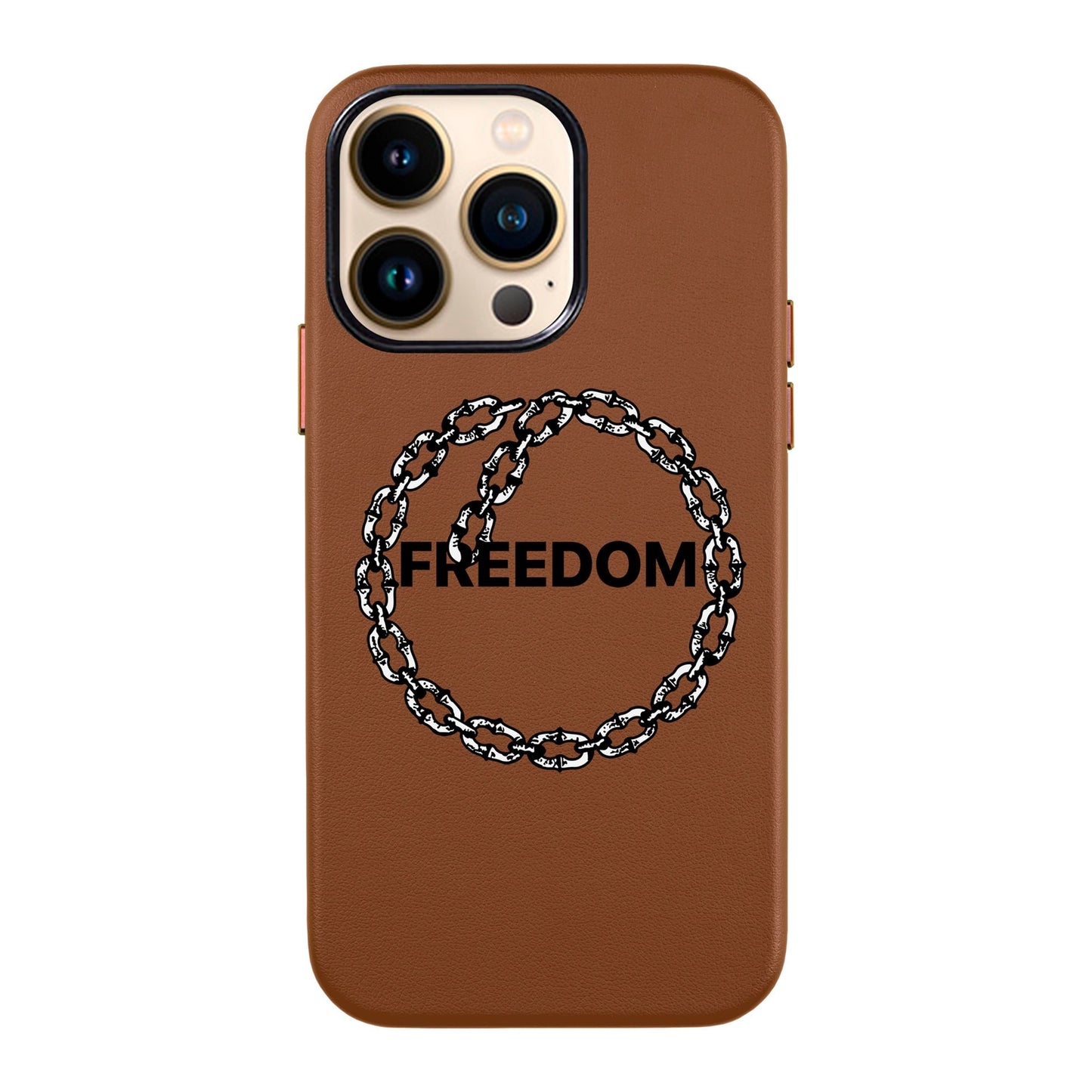 FREEDOM-iPhone 13 Pro Max Leather Kılıf