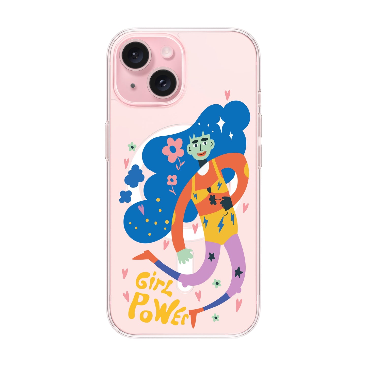 GIRL POWER-iPhone 15 Solid Kılıf MagSafe Özellikli