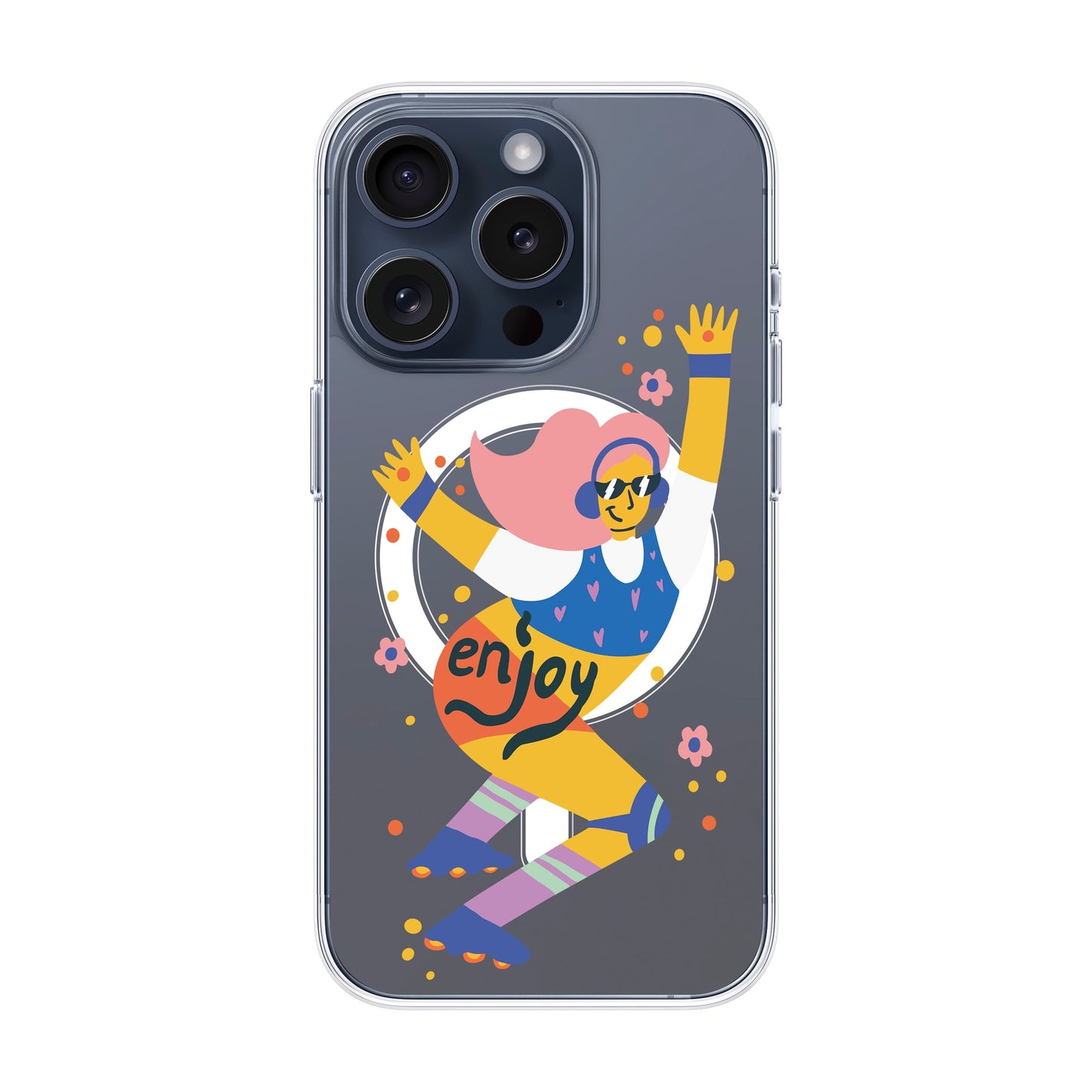 ENJOY-Solid Kılıf MagSafe Özellikli - iPhone 15 Pro