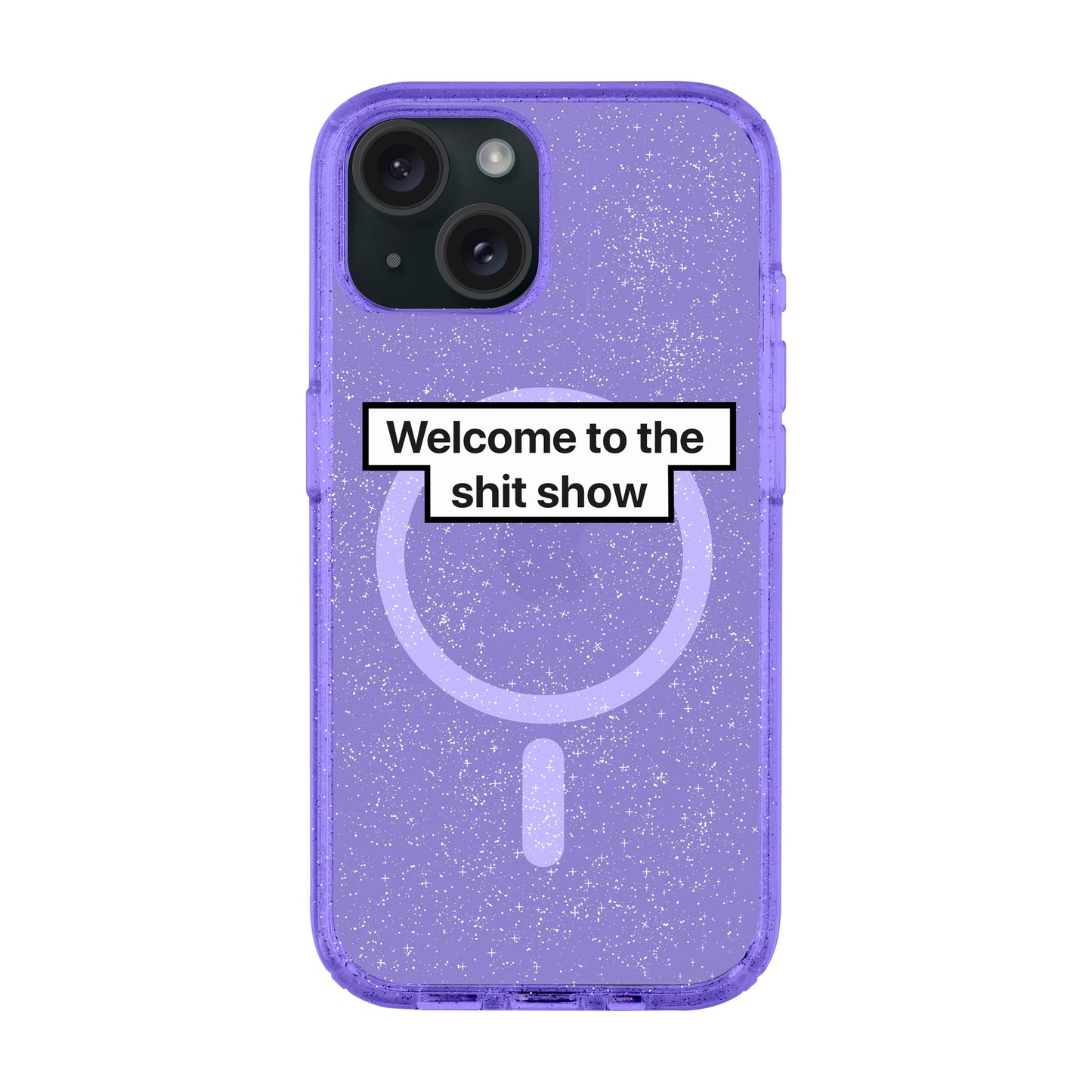 WELCOME-iPhone 15 Plus Shiny Kılıf MagSafe Özellikli