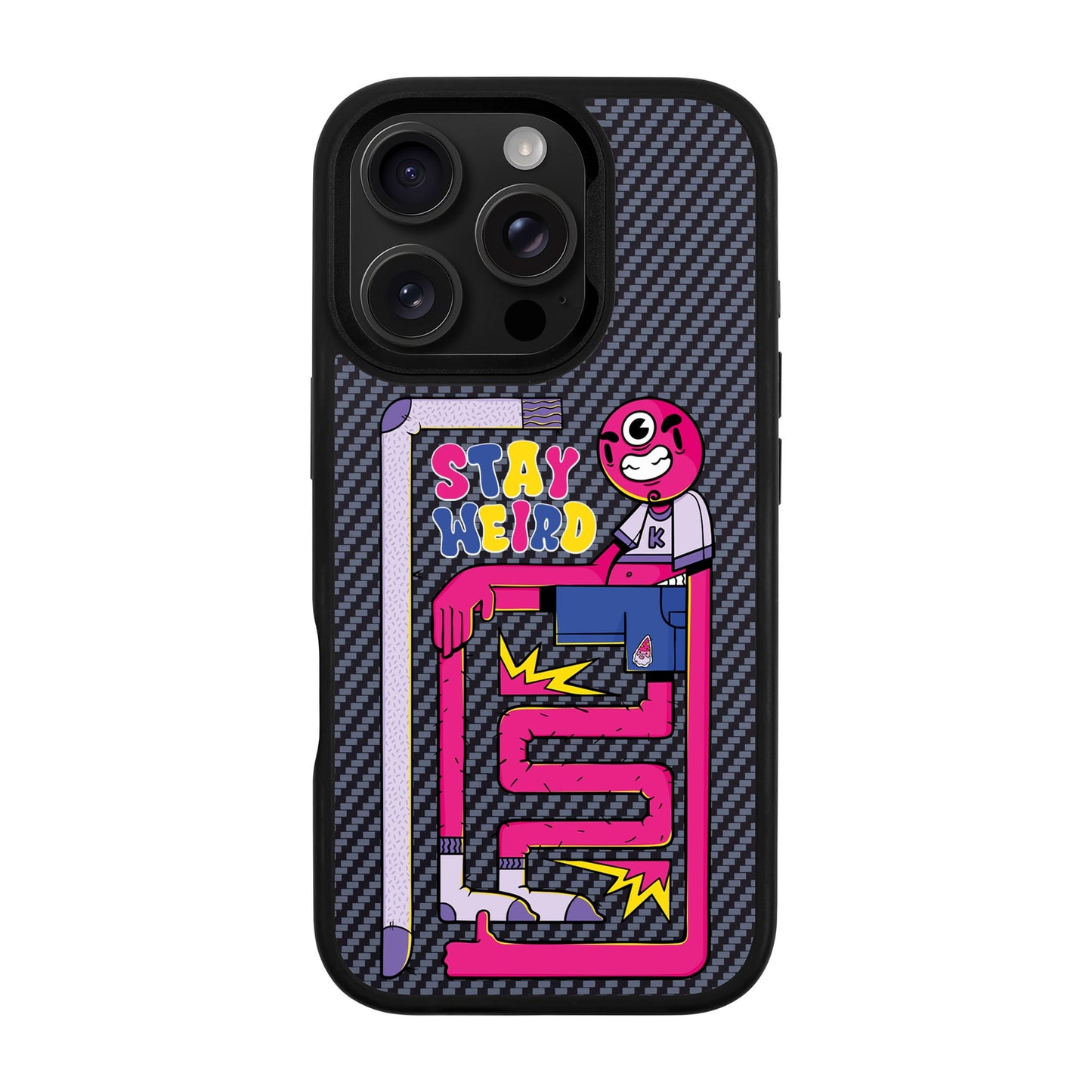 OG TOOTHY-iPhone 16 Pro Plaid Kılıf MagSafe Özellikli