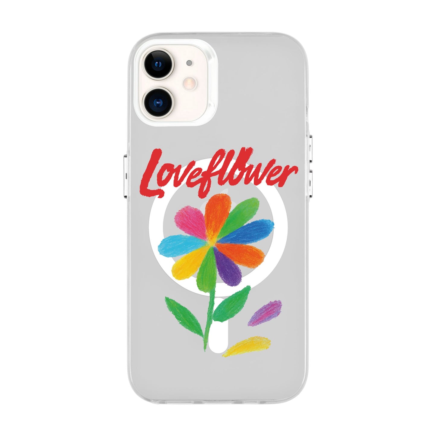 LOVE FLOWER-iPhone 12 Hold Kılıf MagSafe Özellikli
