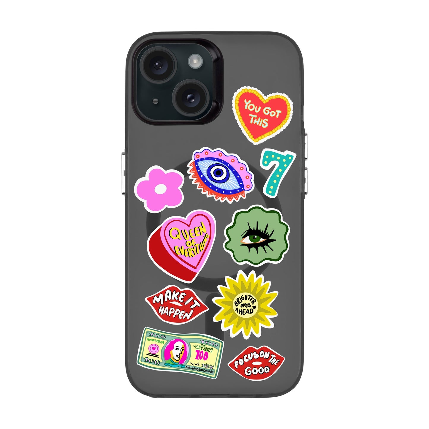 HM STICKERS-iPhone 15 Hold Kılıf MagSafe Özellikli