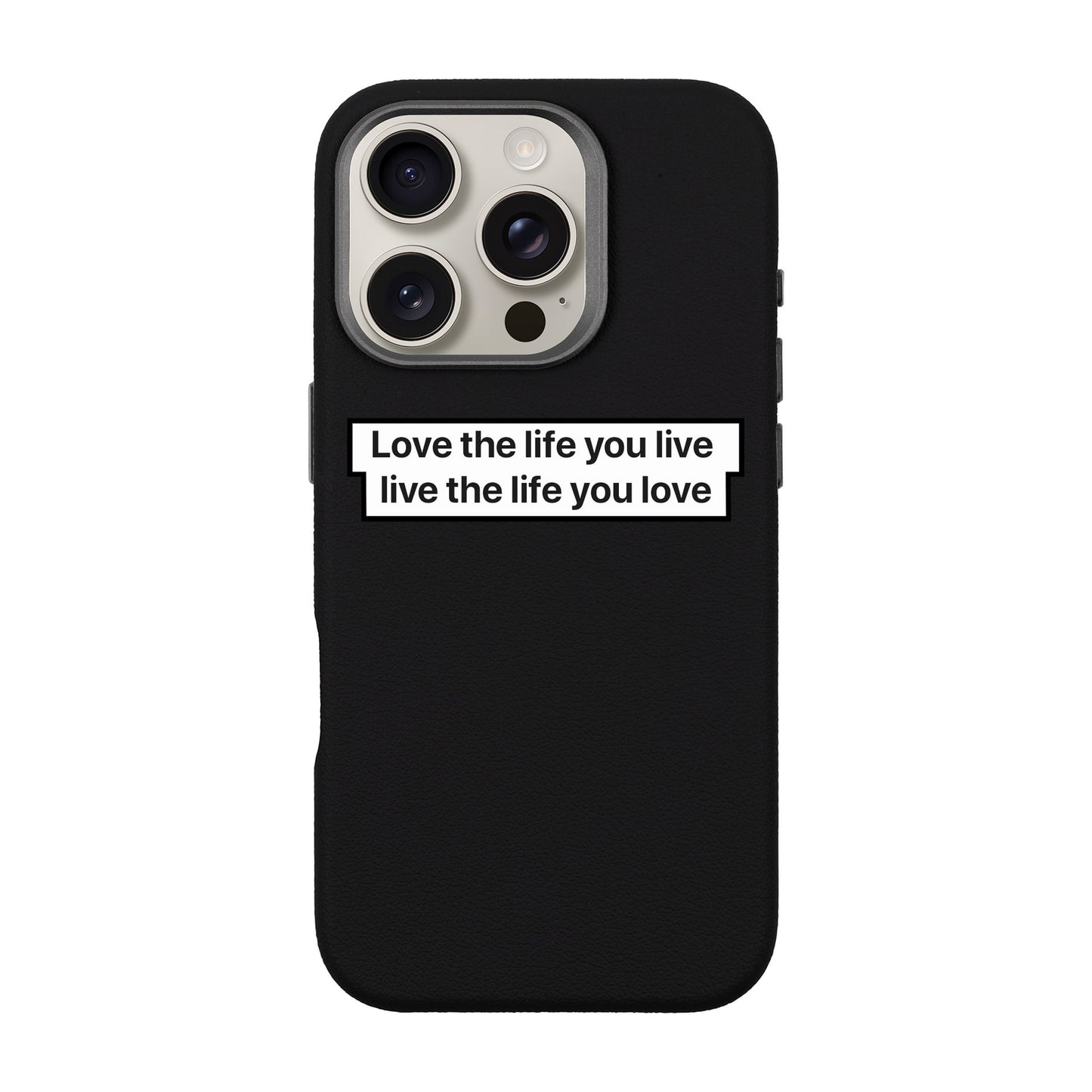 LOVE THE LIFE-iPhone 16 Pro Leather Premium Kılıf MagSafe Özellikli