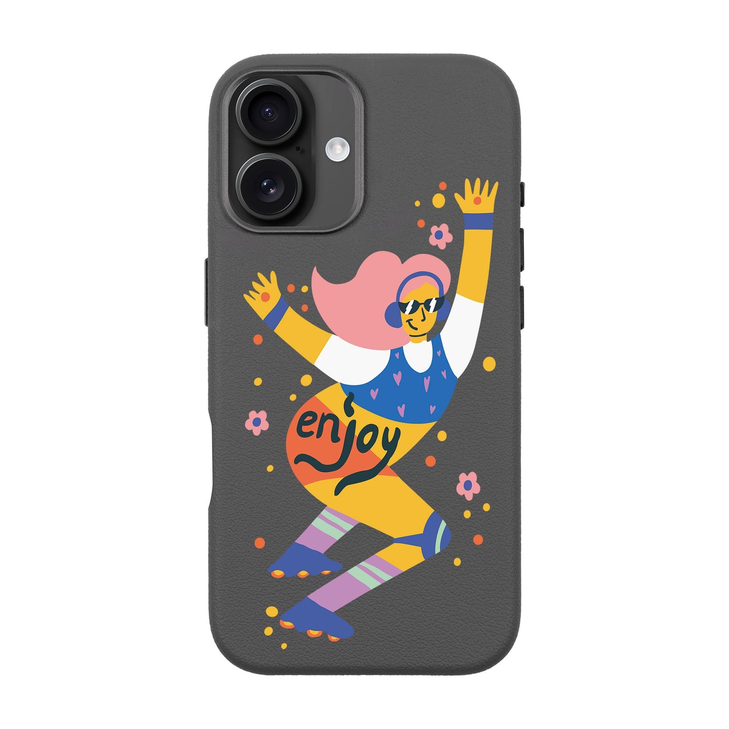 ENJOY-iPhone 16 Plus Leather Premium Kılıf MagSafe Özellikli