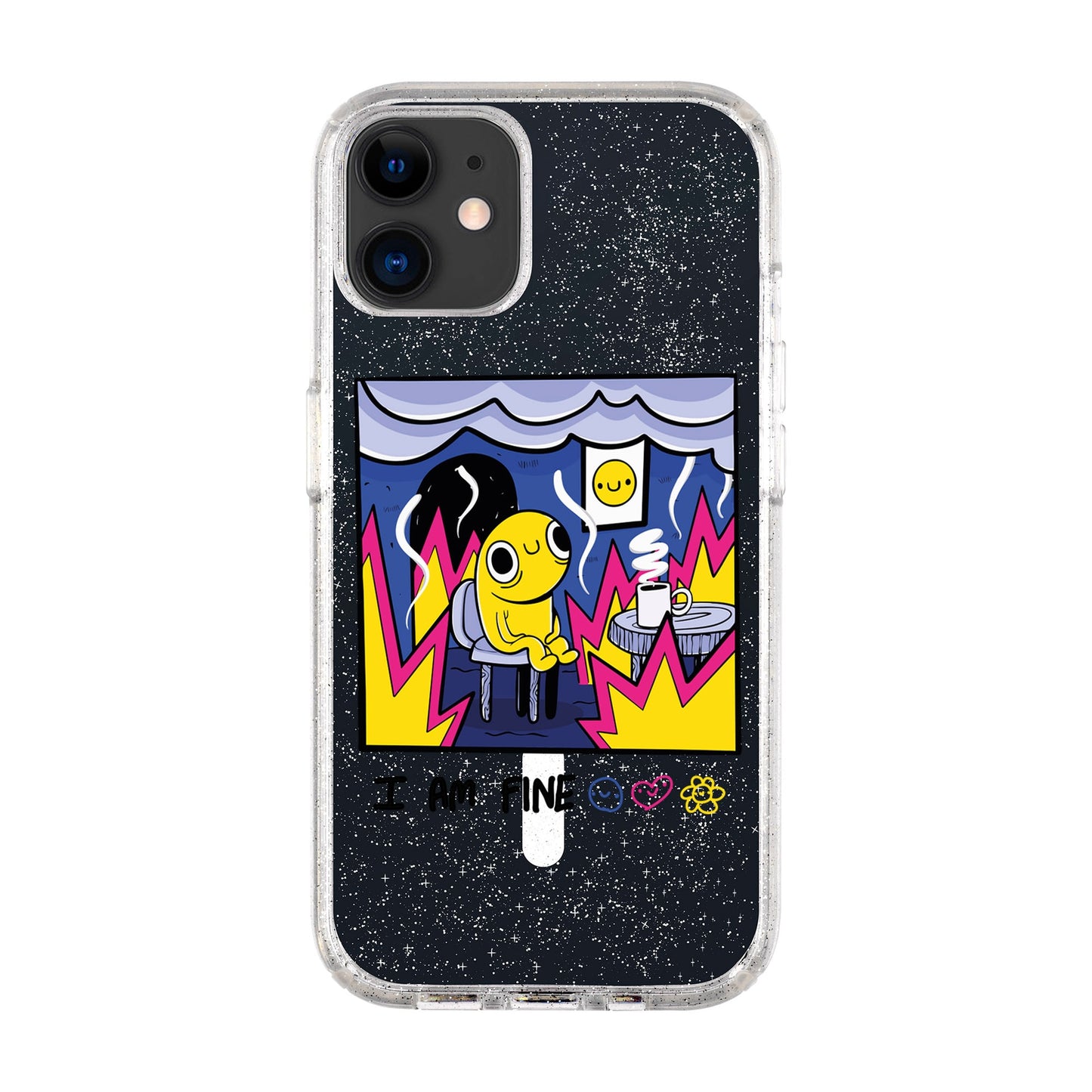 I AM FINE-iPhone 11 Shiny Kılıf MagSafe Özellikli