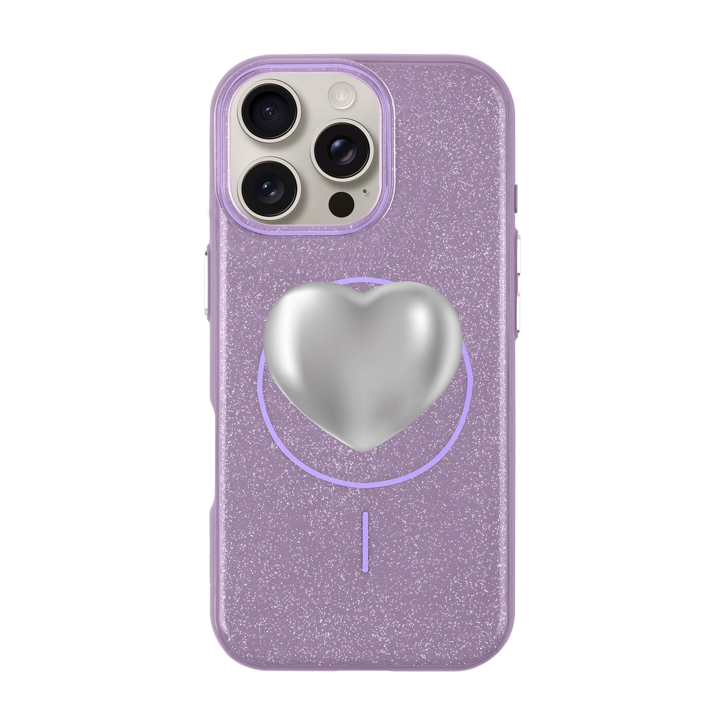 SILVER HEART-iPhone 16 Pro Max Radiant Kılıf MagSafe Özellikli