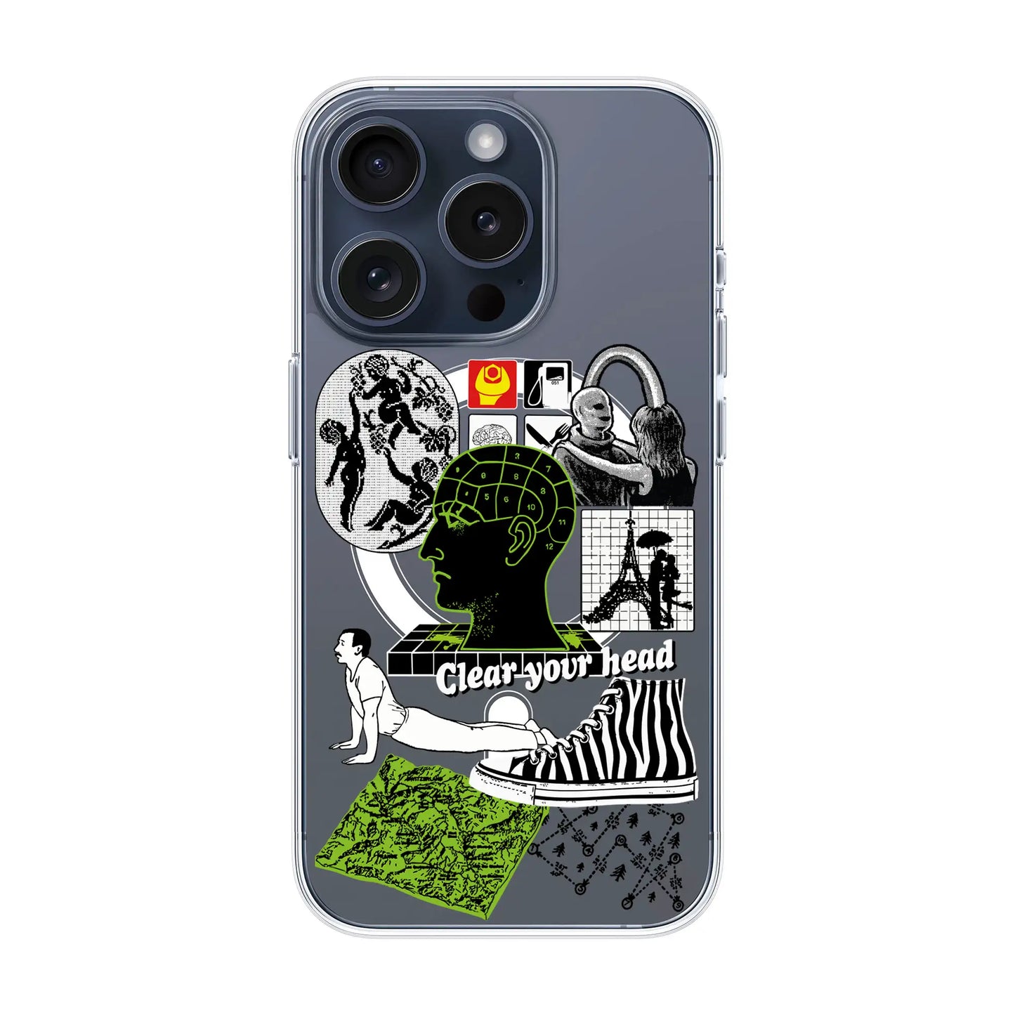 CLEAR YOUR HEAD-iPhone 15 Pro Solid Kılıf MagSafe Özellikli