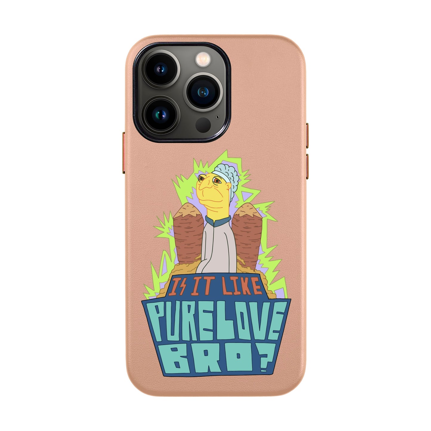 PURE LOVE-iPhone 13 Pro Max Leather Kılıf