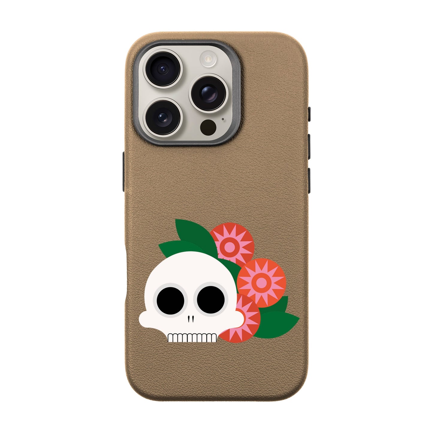 MEMENTO BLOOM-iPhone 16 Pro Leather Premium Kılıf MagSafe Özellikli