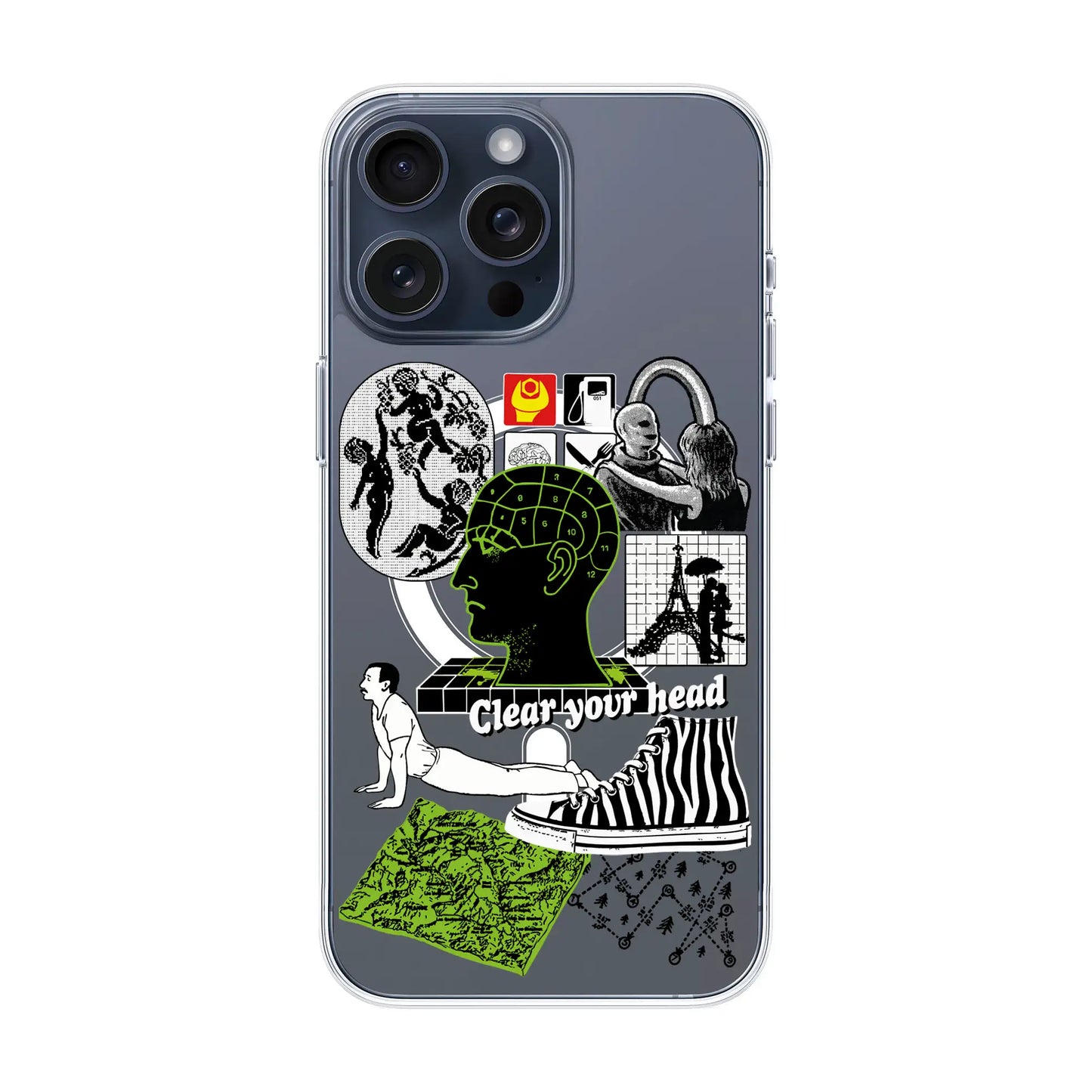 CLEAR YOUR HEAD-iPhone 15 Pro Max Solid Kılıf MagSafe Özellikli