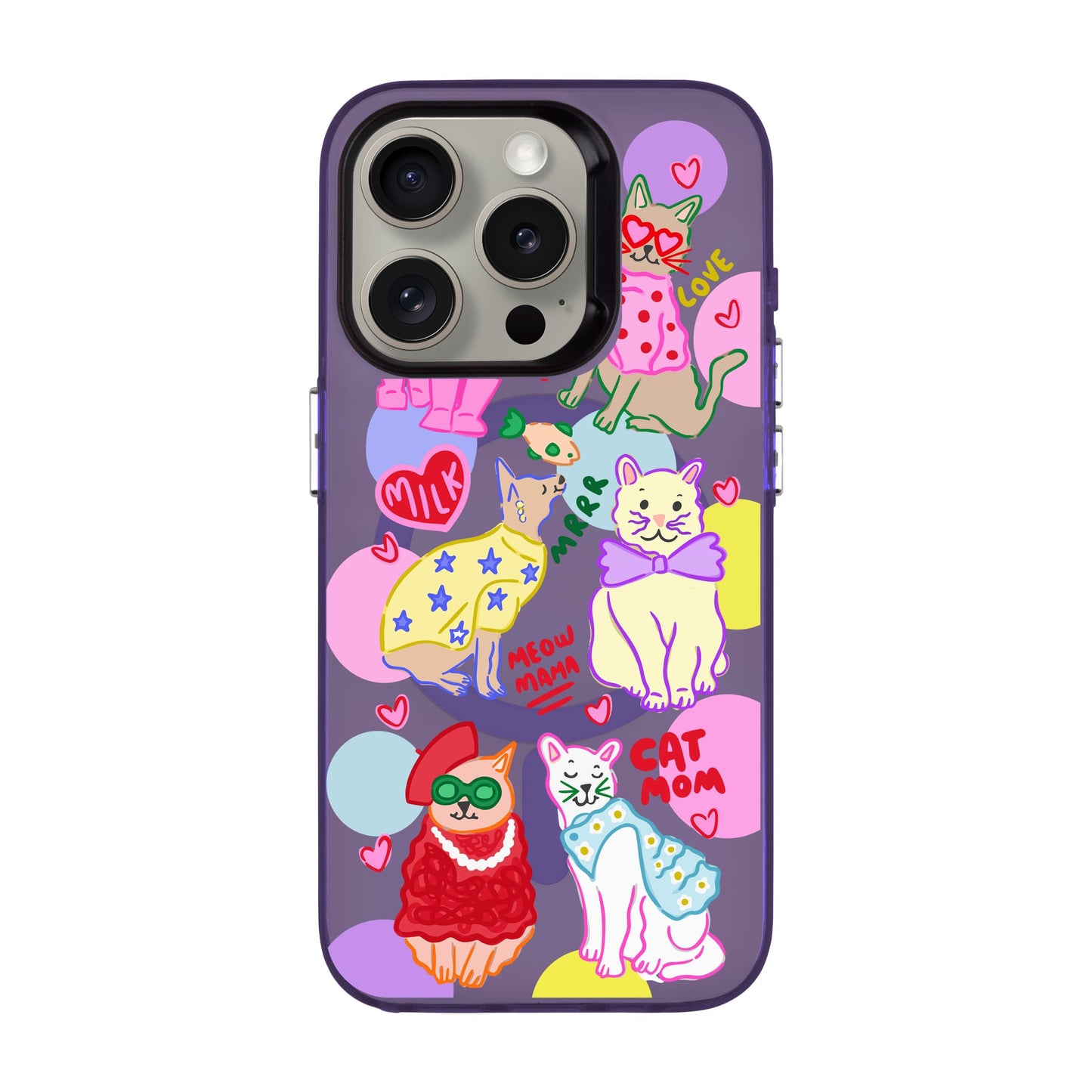 CAT MOM-iPhone 15 Pro Hold Kılıf MagSafe Özellikli