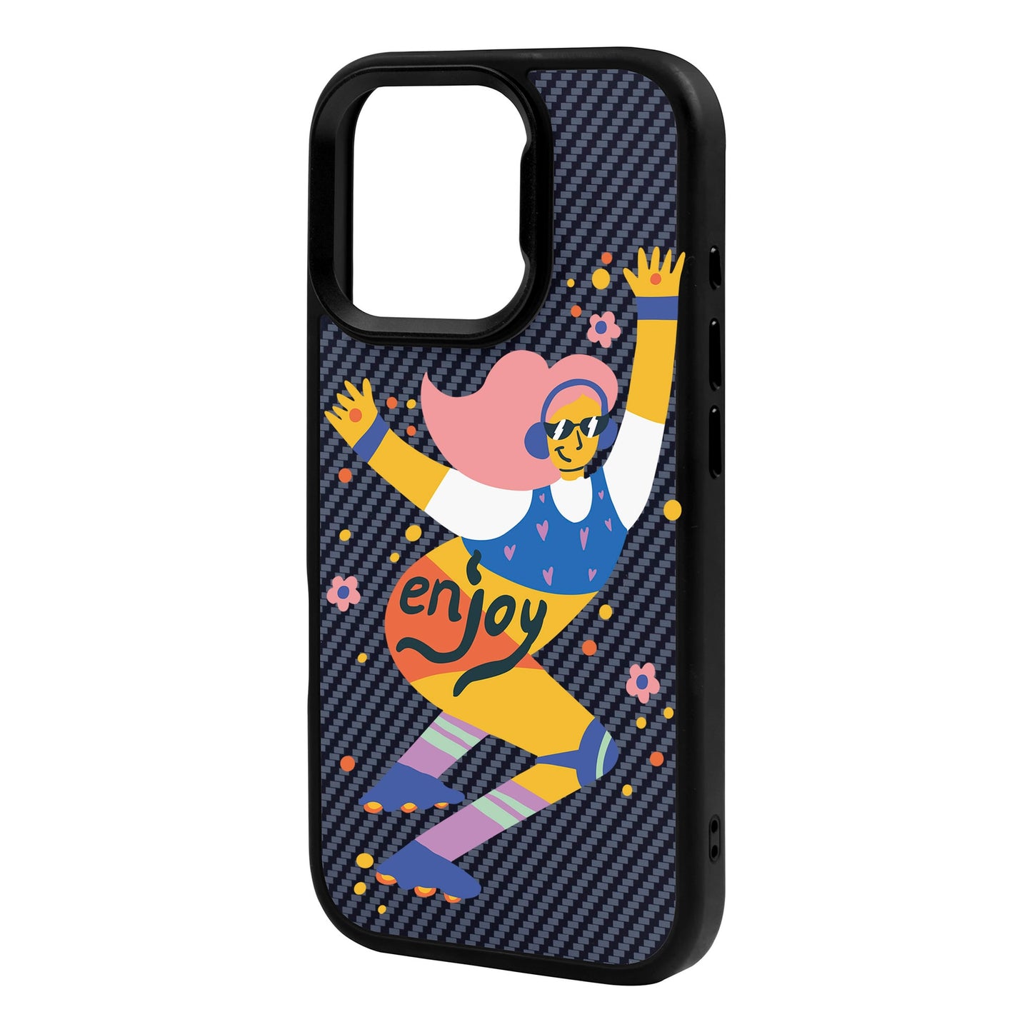 ENJOY-iPhone 16 Pro Max Plaid Kılıf MagSafe Özellikli