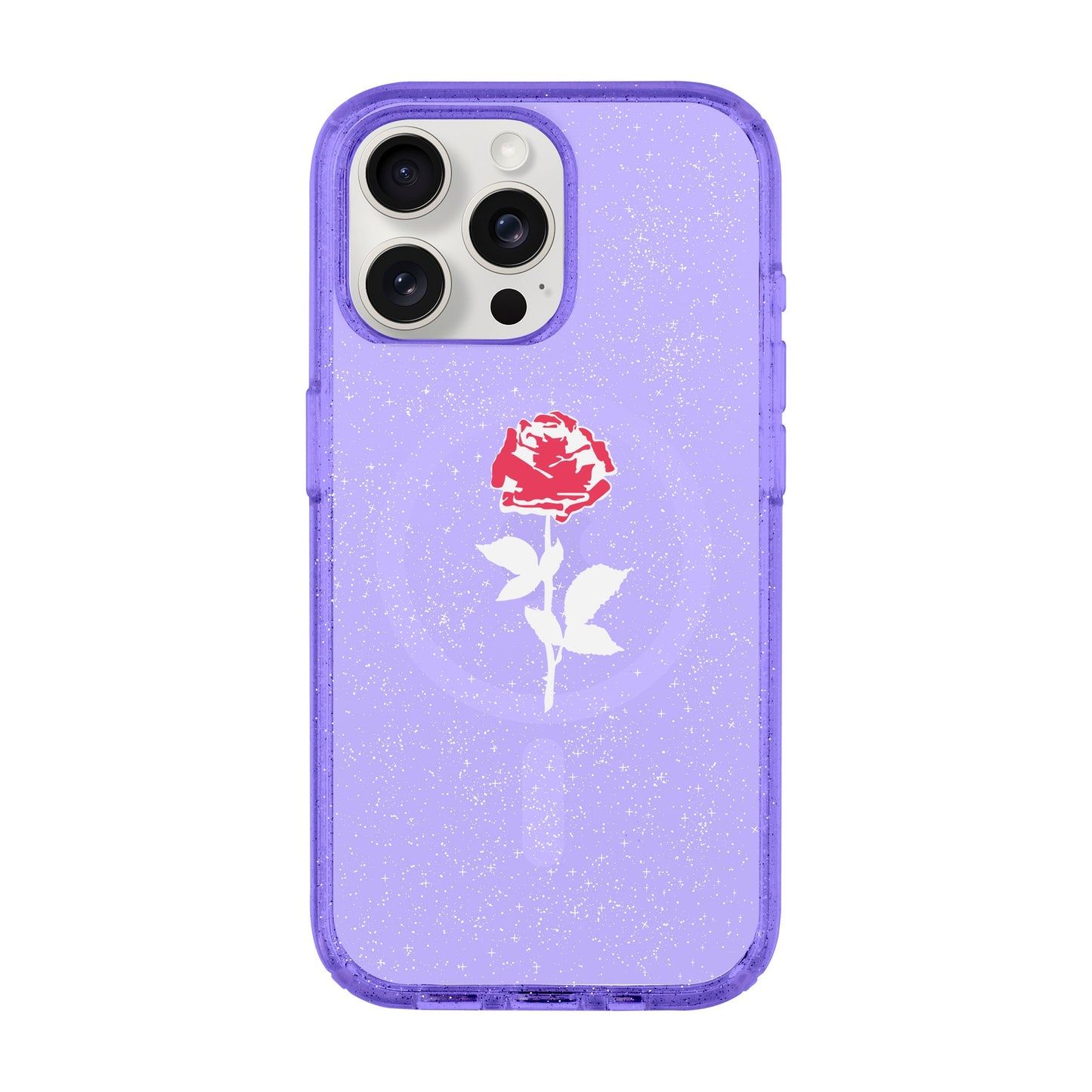 NATUREL ROSE-iPhone 15 Pro Max Shiny Kılıf MagSafe Özellikli
