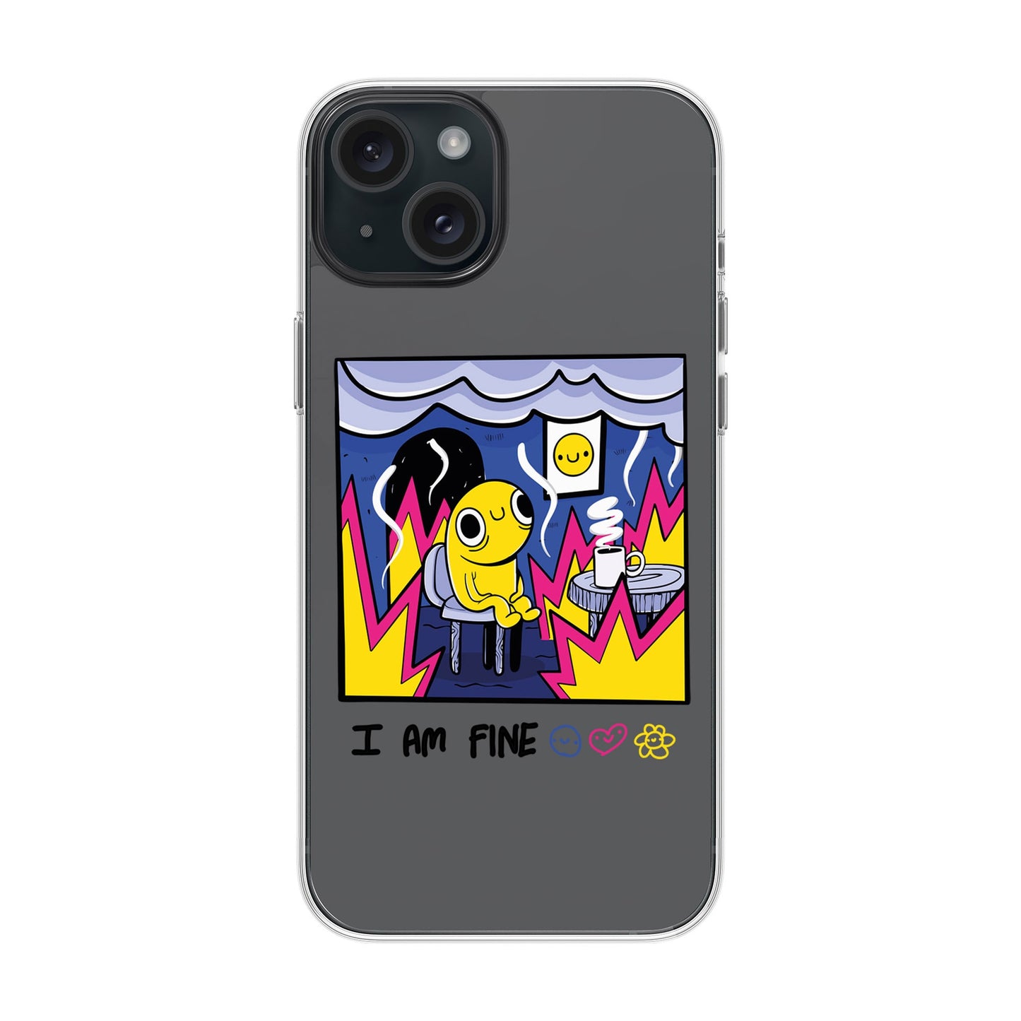 I AM FINE-iPhone 15 Plus Solid Kılıf