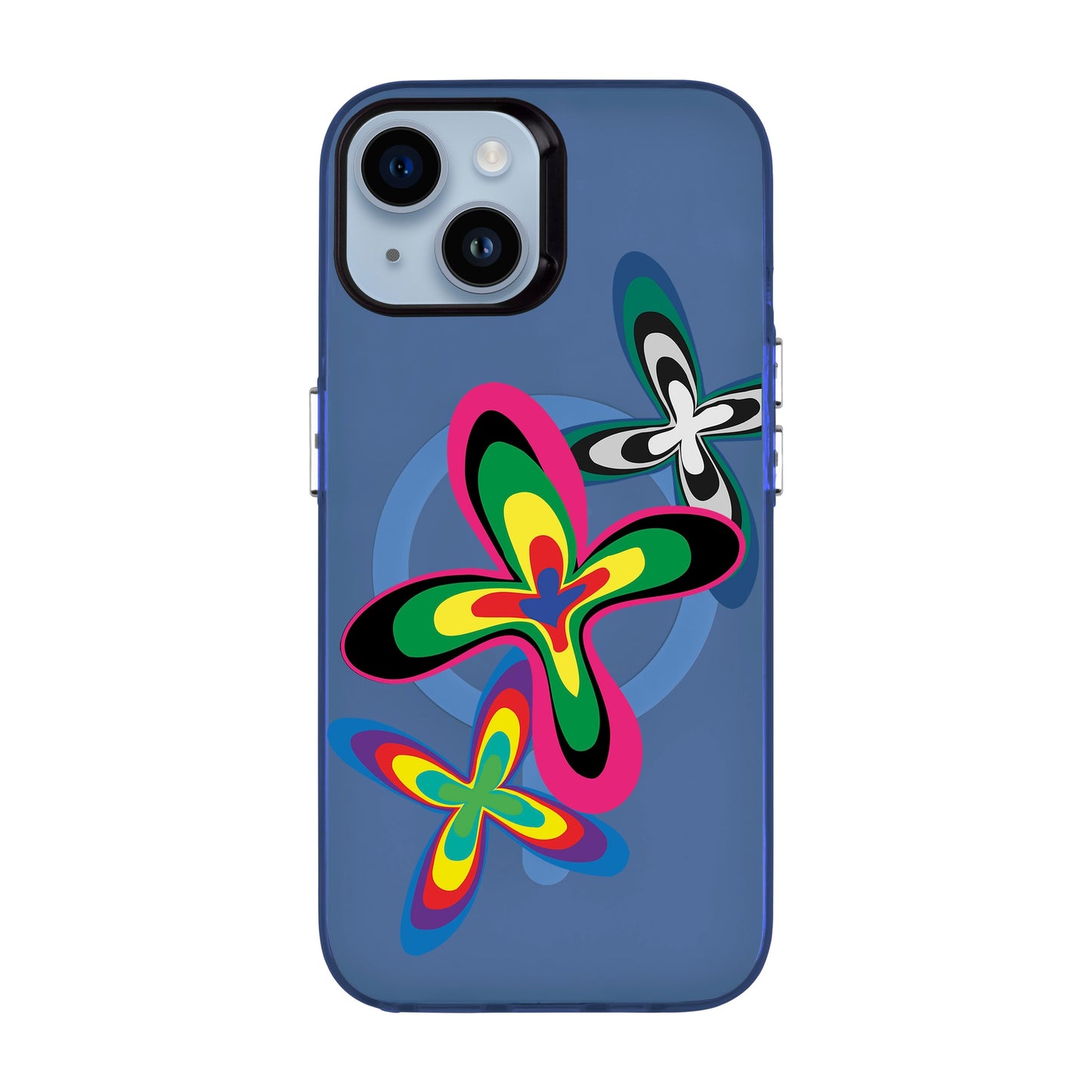 COLOR FLOWER-iPhone 14 Hold Kılıf MagSafe Özellikli
