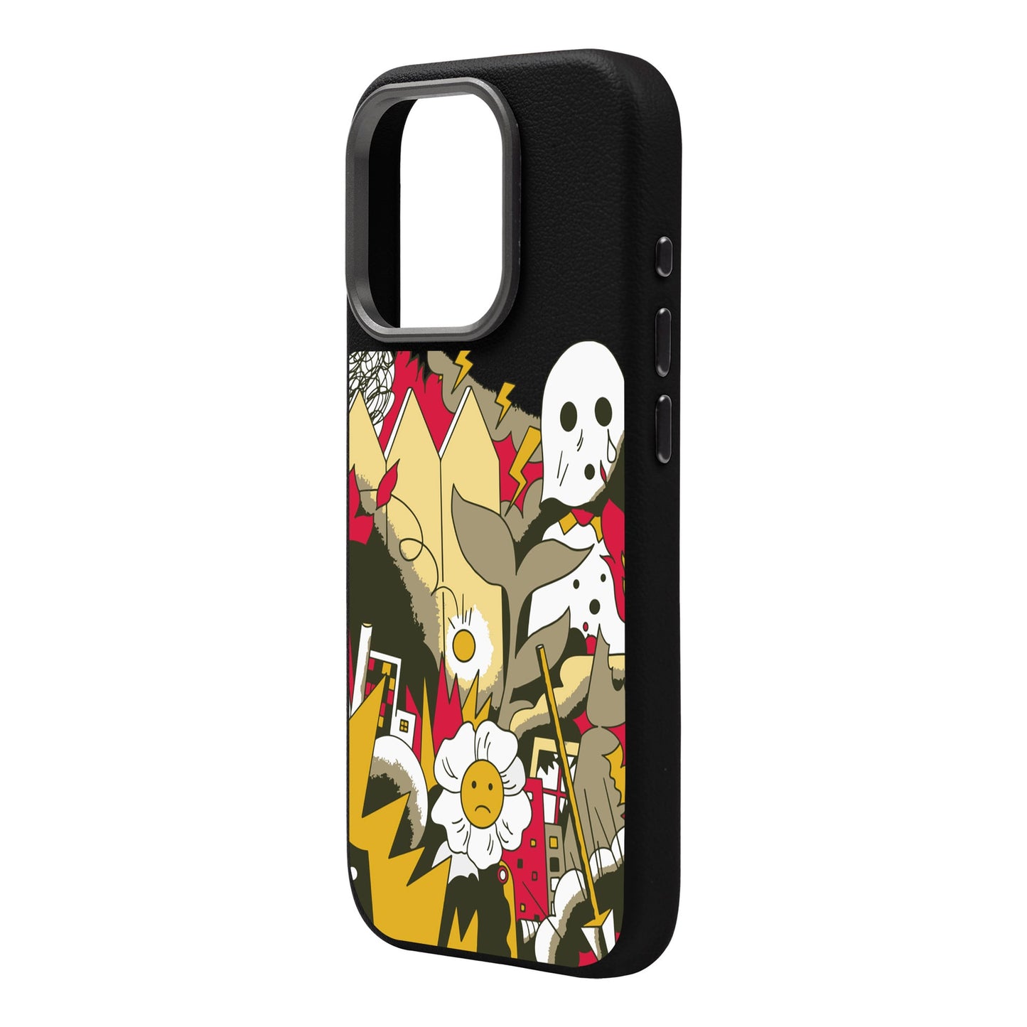 EVERYTHING IS BURNING-iPhone 16 Pro Max Leather Premium Kılıf MagSafe Özellikli