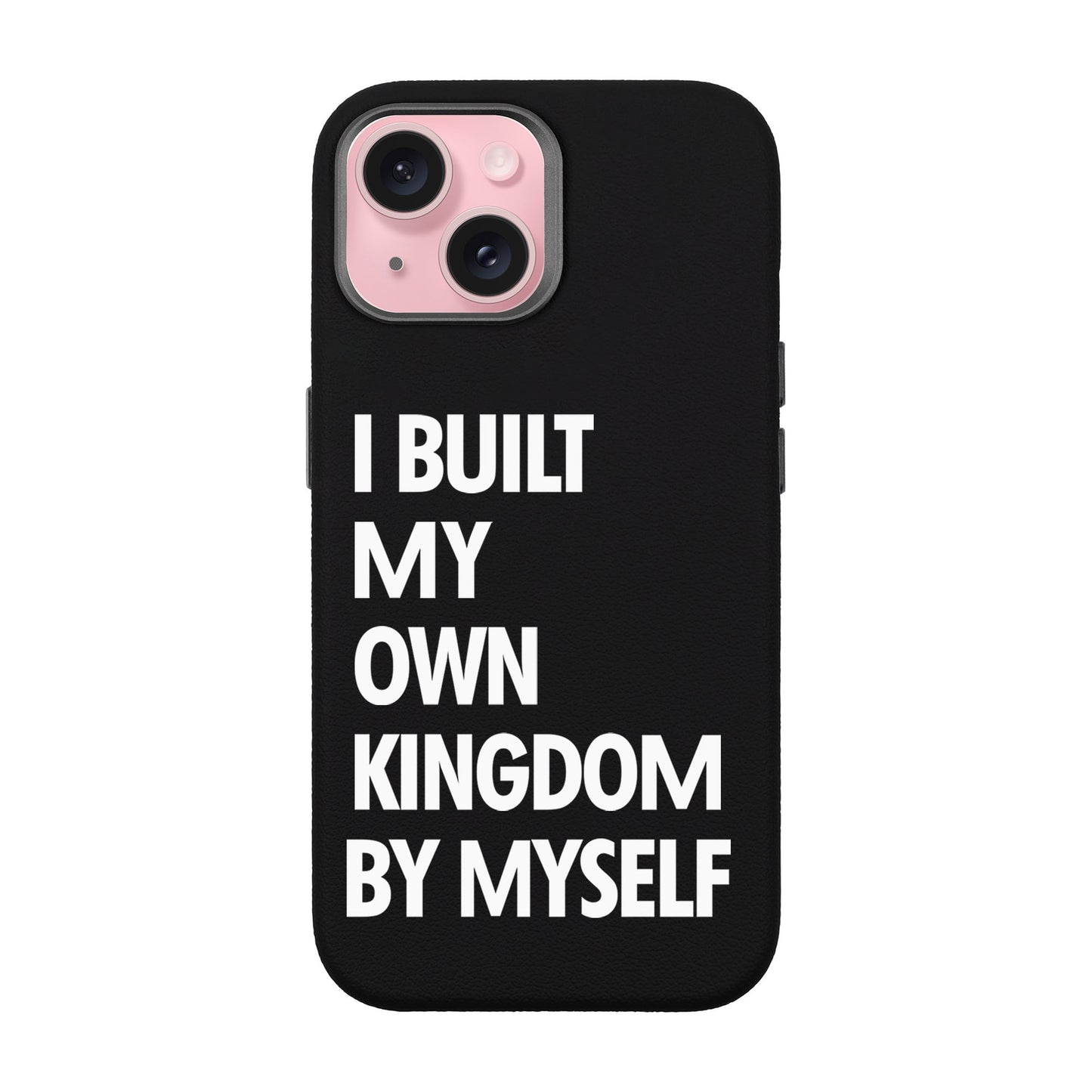 KINGDOM-iPhone 15 Leather Premium Kılıf MagSafe Özellikli