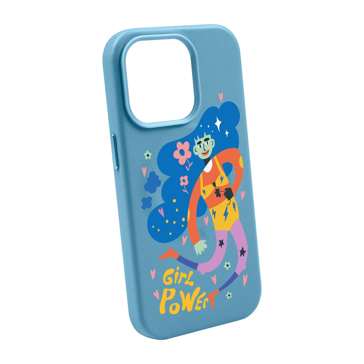 GIRL POWER-iPhone 14 Plus Leather Kılıf MagSafe Özellikli