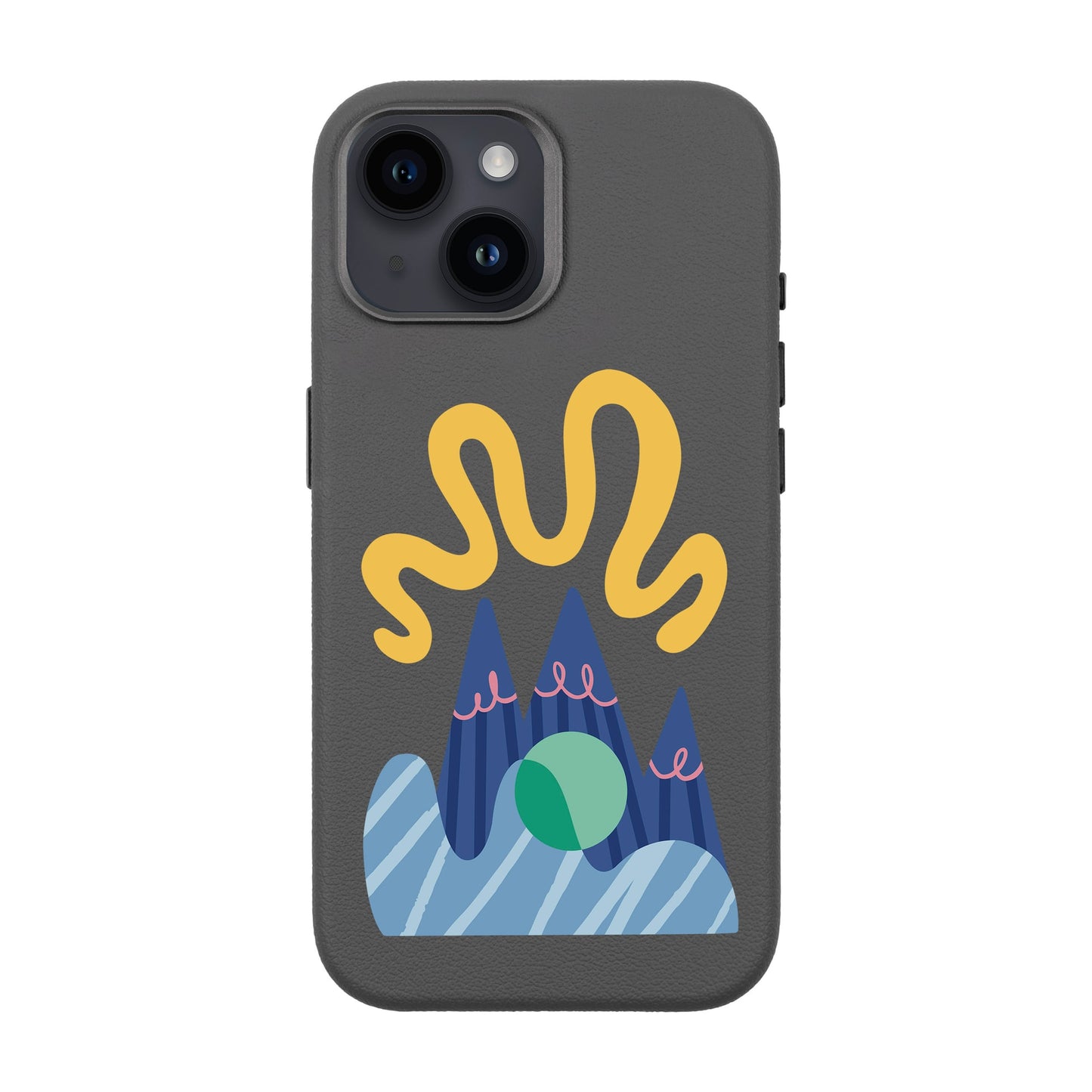 MOUNTAIN-iPhone 13 Leather Premium Kılıf MagSafe Özellikli