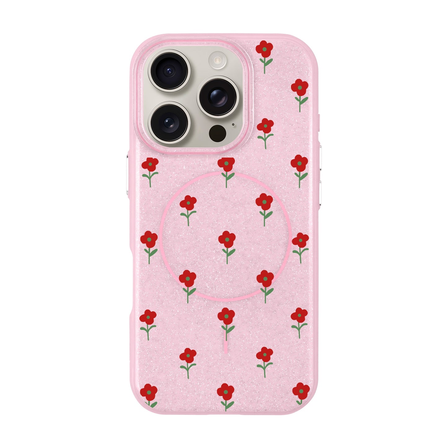 FLOWER POWER-iPhone 16 Pro Radiant Kılıf MagSafe Özellikli