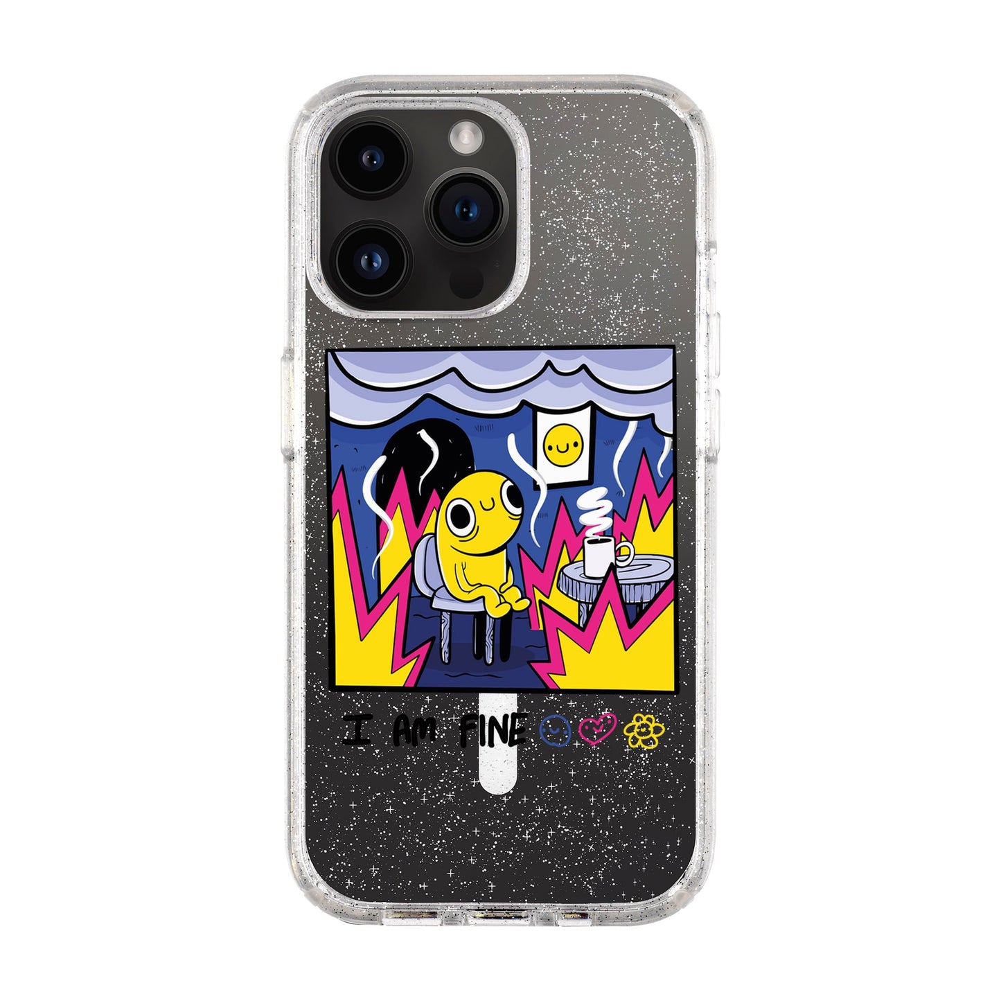 I AM FINE-iPhone 14 Pro Max Shiny Kılıf MagSafe Özellikli