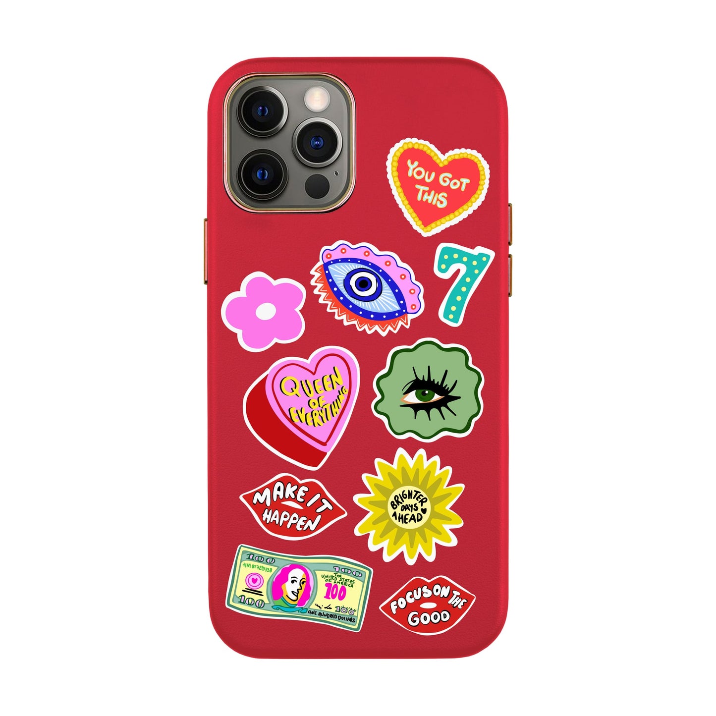 HM STICKERS-iPhone 12 Pro Max Leather Kılıf