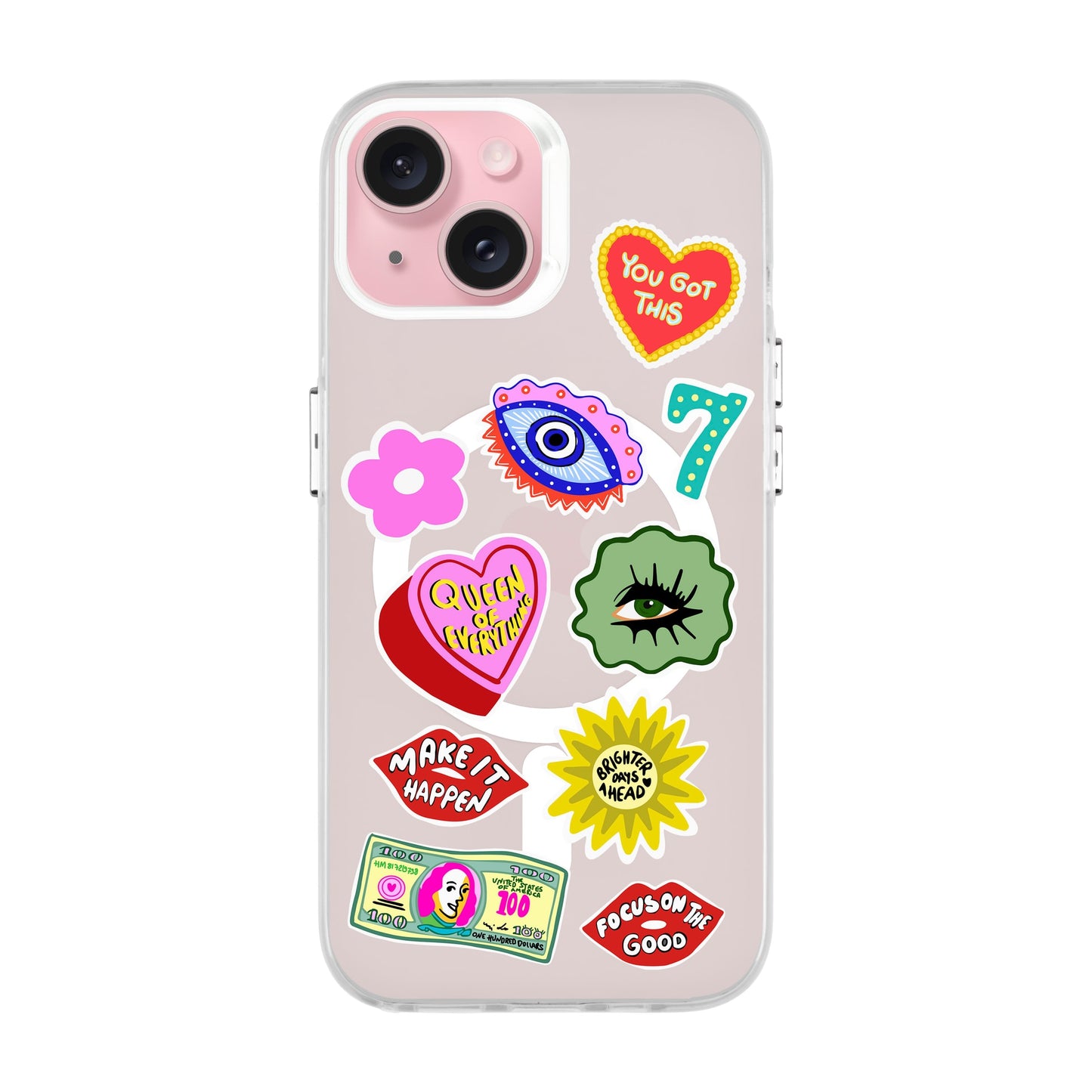 HM STICKERS-iPhone 15 Hold Kılıf MagSafe Özellikli
