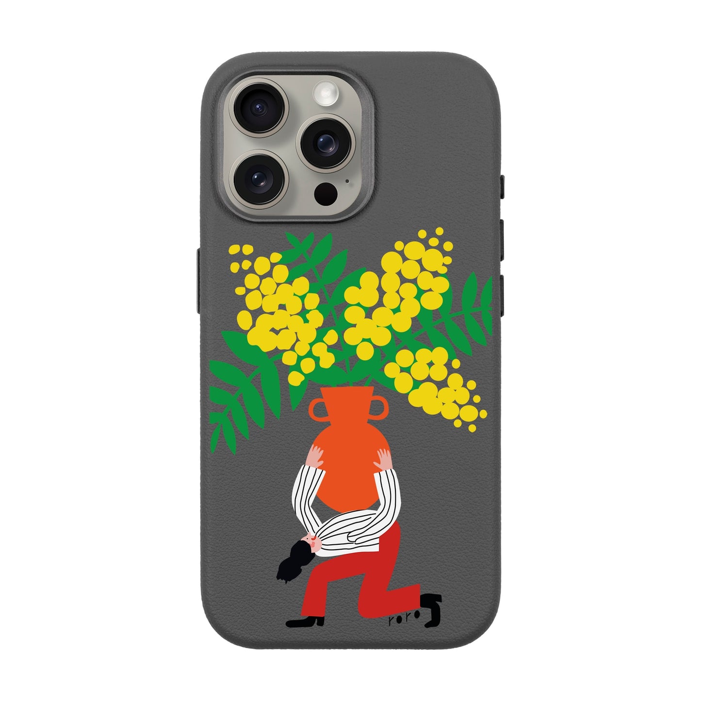 VASE-iPhone 15 Pro Max Leather Premium Kılıf MagSafe Özellikli