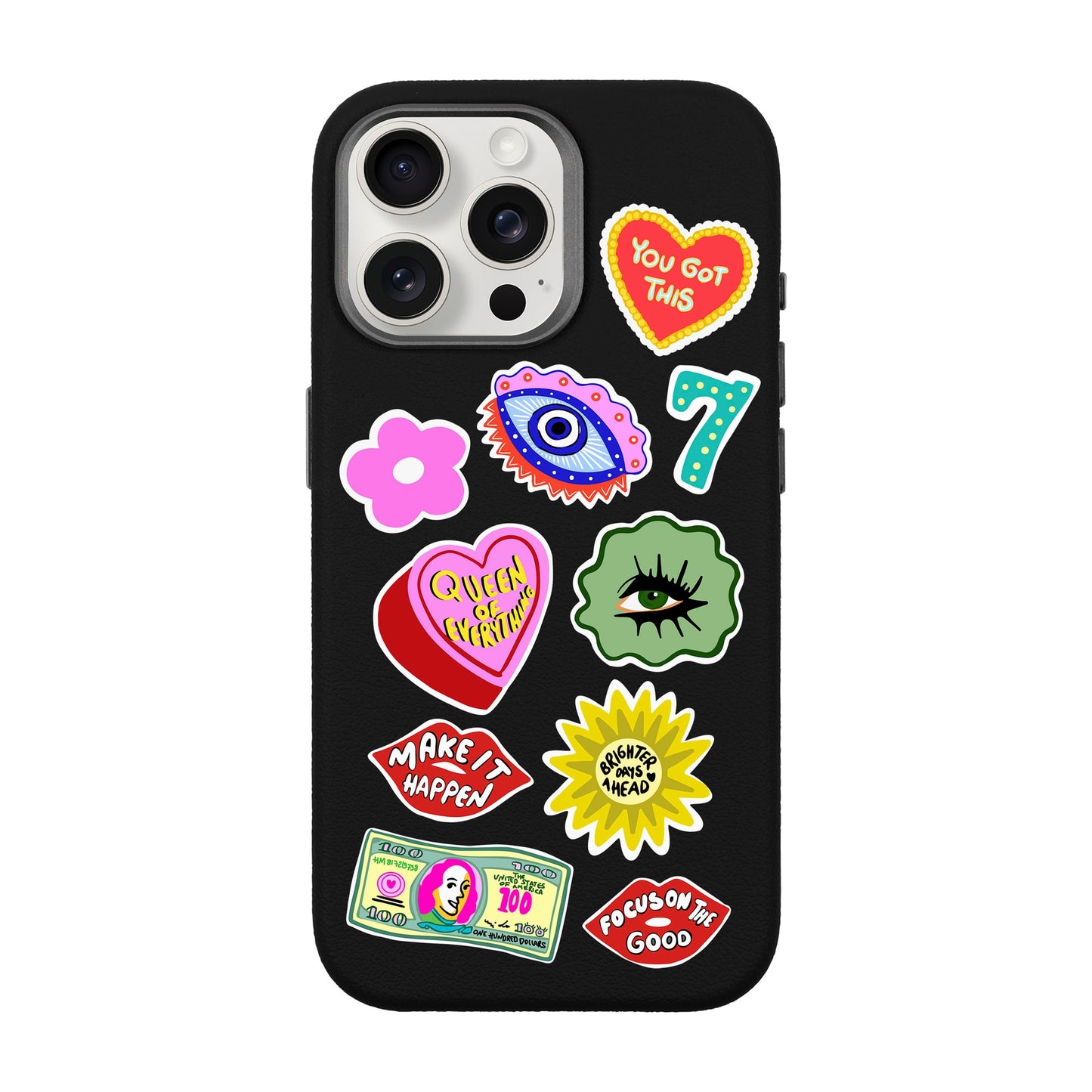 HM STICKERS-iPhone 15 Pro Max Leather Premium Kılıf MagSafe Özellikli