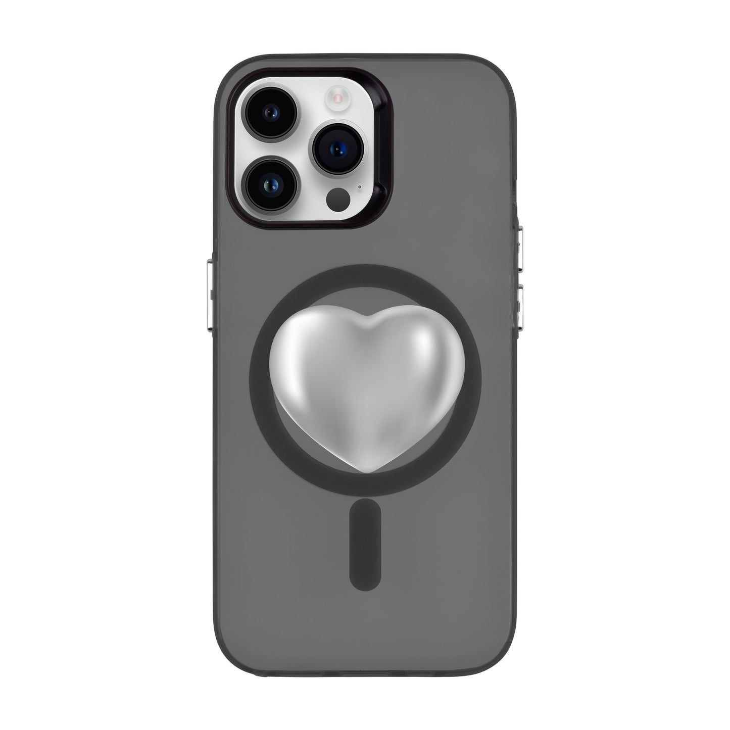 SILVER HEART-iPhone 14 Pro Max Hold Kılıf MagSafe Özellikli