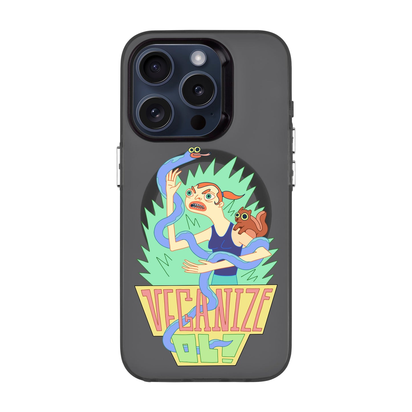 VEGANİZE-iPhone 15 Pro Hold Kılıf MagSafe Özellikli