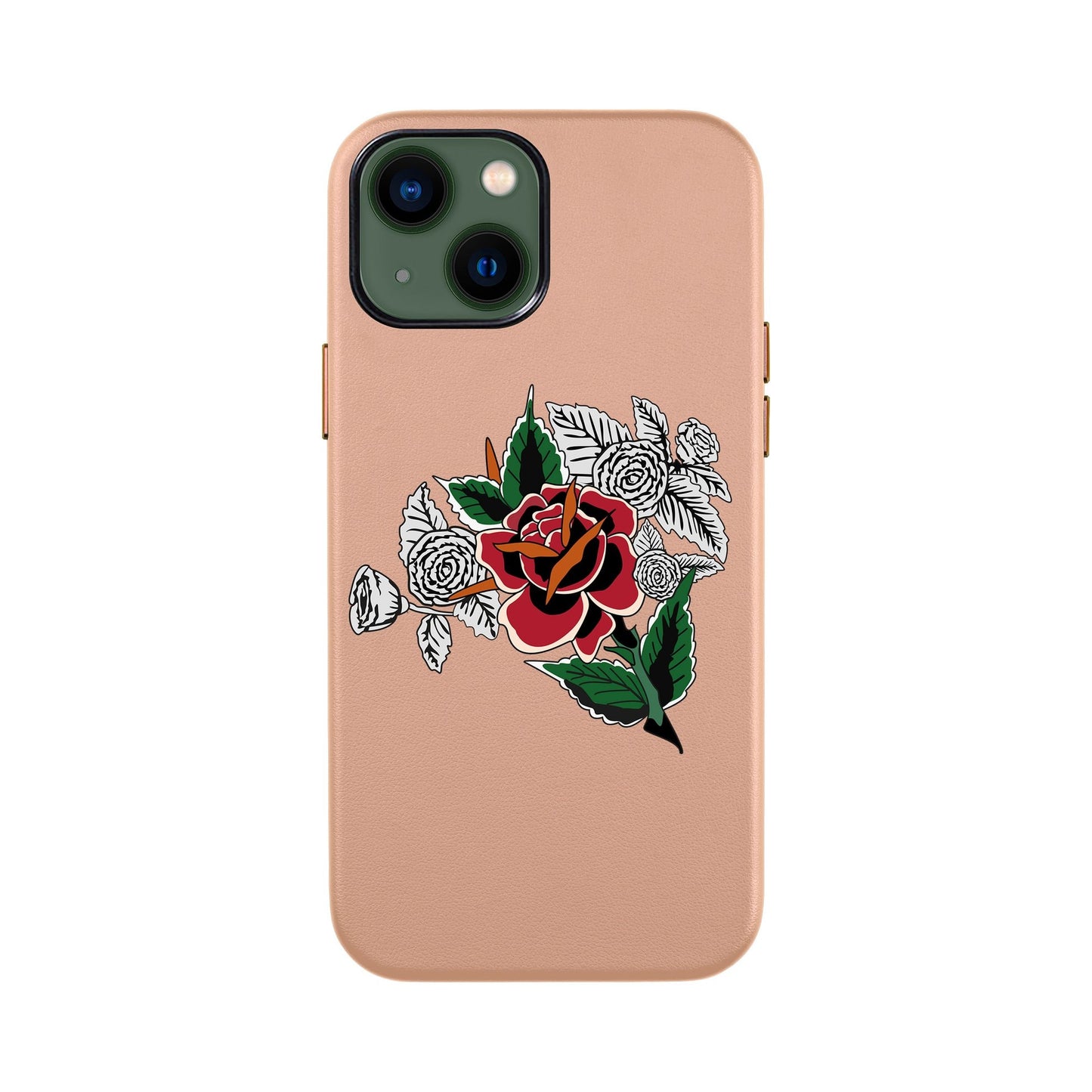 DRY ROSE-iPhone 14 Leather Kılıf