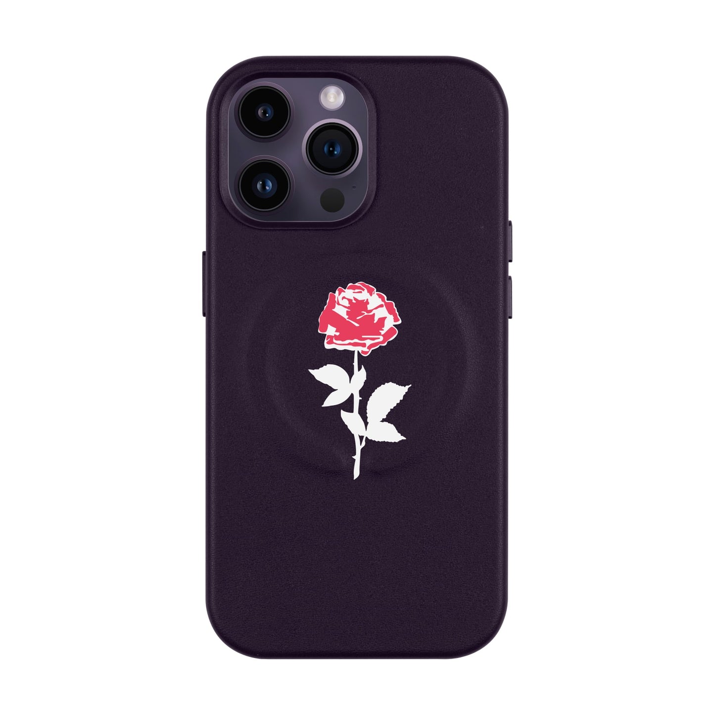 NATUREL ROSE-iPhone 14 Pro Max Leather Kılıf MagSafe Özellikli