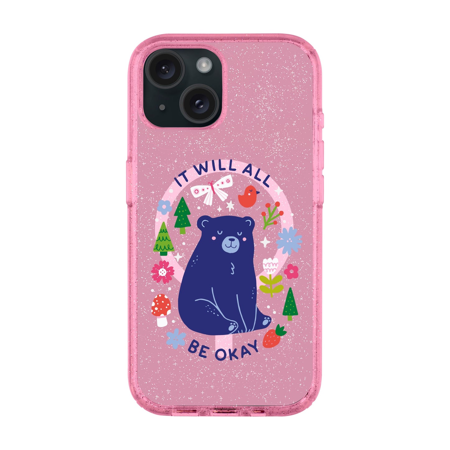 BE OKAY-iPhone 15 Plus Shiny Kılıf MagSafe Özellikli