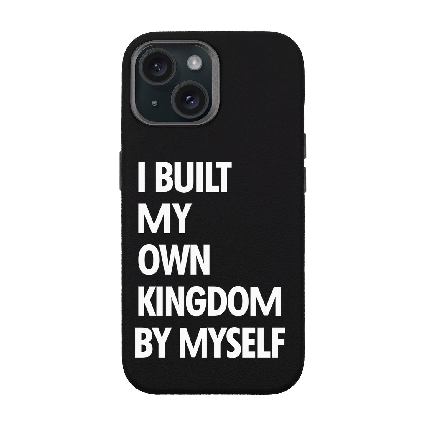 KINGDOM-iPhone 15 Leather Premium Kılıf MagSafe Özellikli