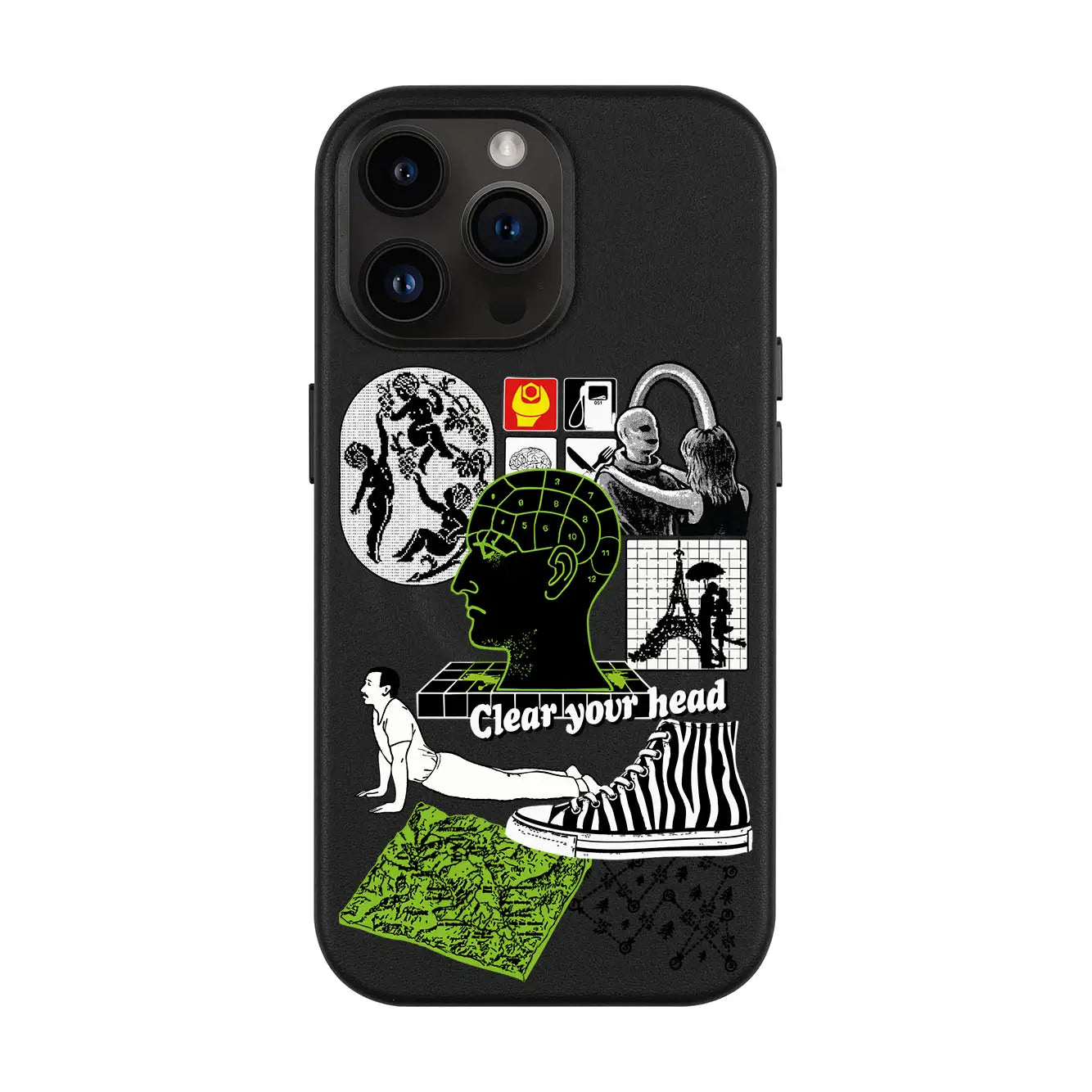 CLEAR YOUR HEAD-iPhone 14 Pro Max Leather Kılıf MagSafe Özellikli