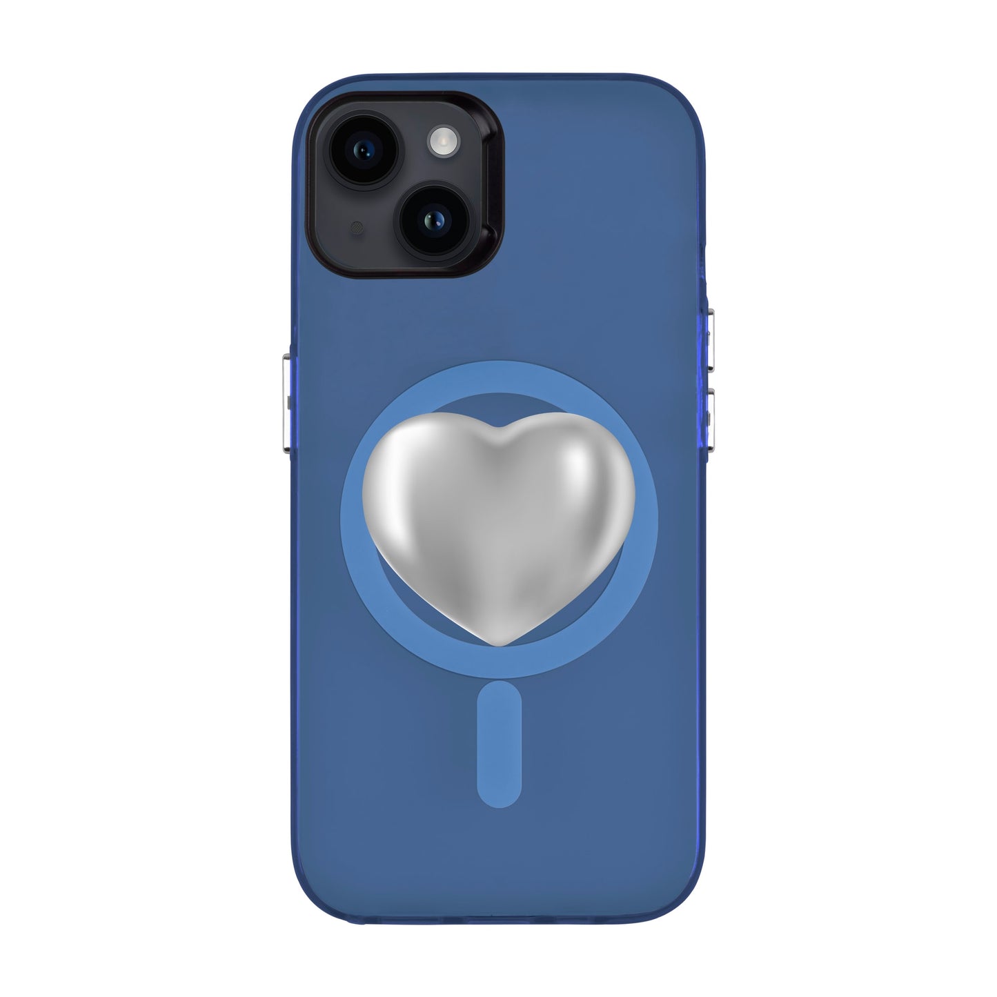 SILVER HEART-iPhone 14 Plus Hold Kılıf MagSafe Özellikli