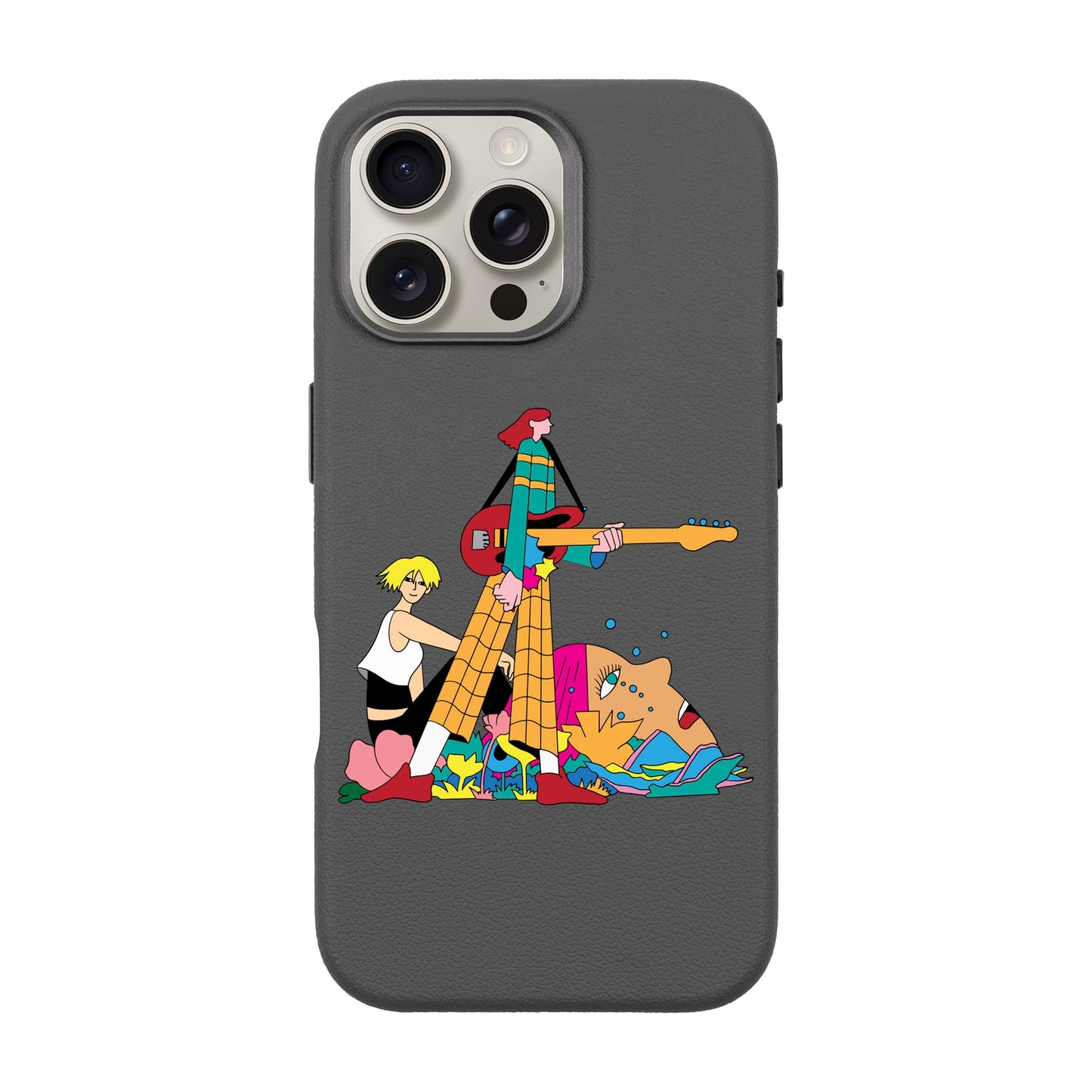 HER BAND-iPhone 16 Pro Max Leather Premium Kılıf MagSafe Özellikli