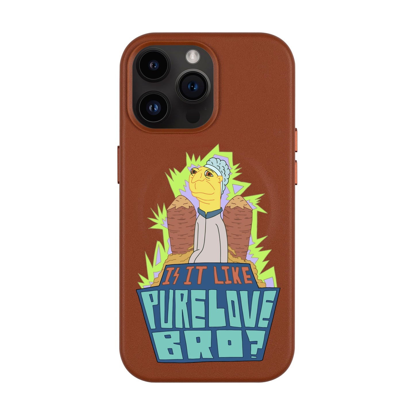 PURE LOVE-iPhone 14 Pro Max Leather Kılıf MagSafe Özellikli