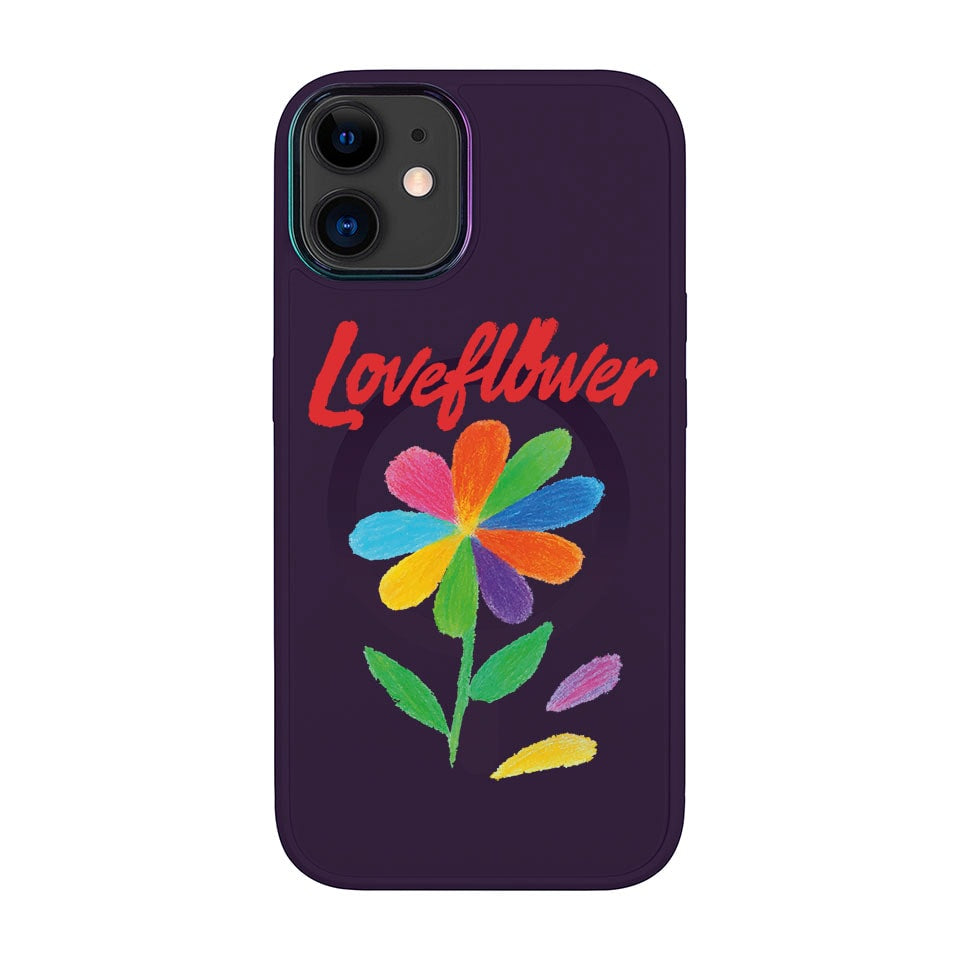 LOVE FLOWER-iPhone 12 Vigor Kılıf MagSafe Özellikli