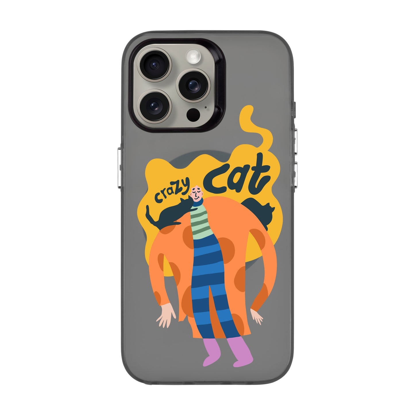 CRAZY CAT-iPhone 15 Pro Max Hold Kılıf MagSafe Özellikli