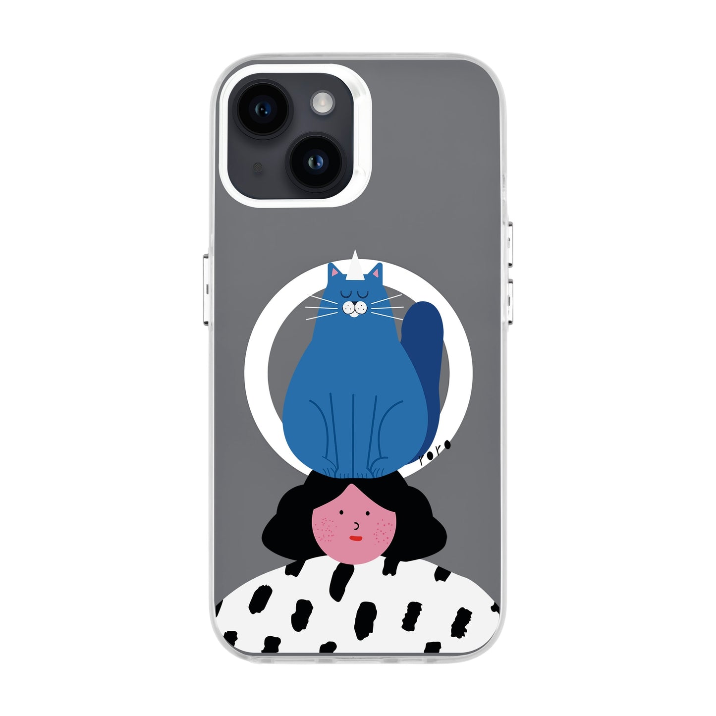 NAUGHTY CAT-iPhone 14 Hold Kılıf MagSafe Özellikli