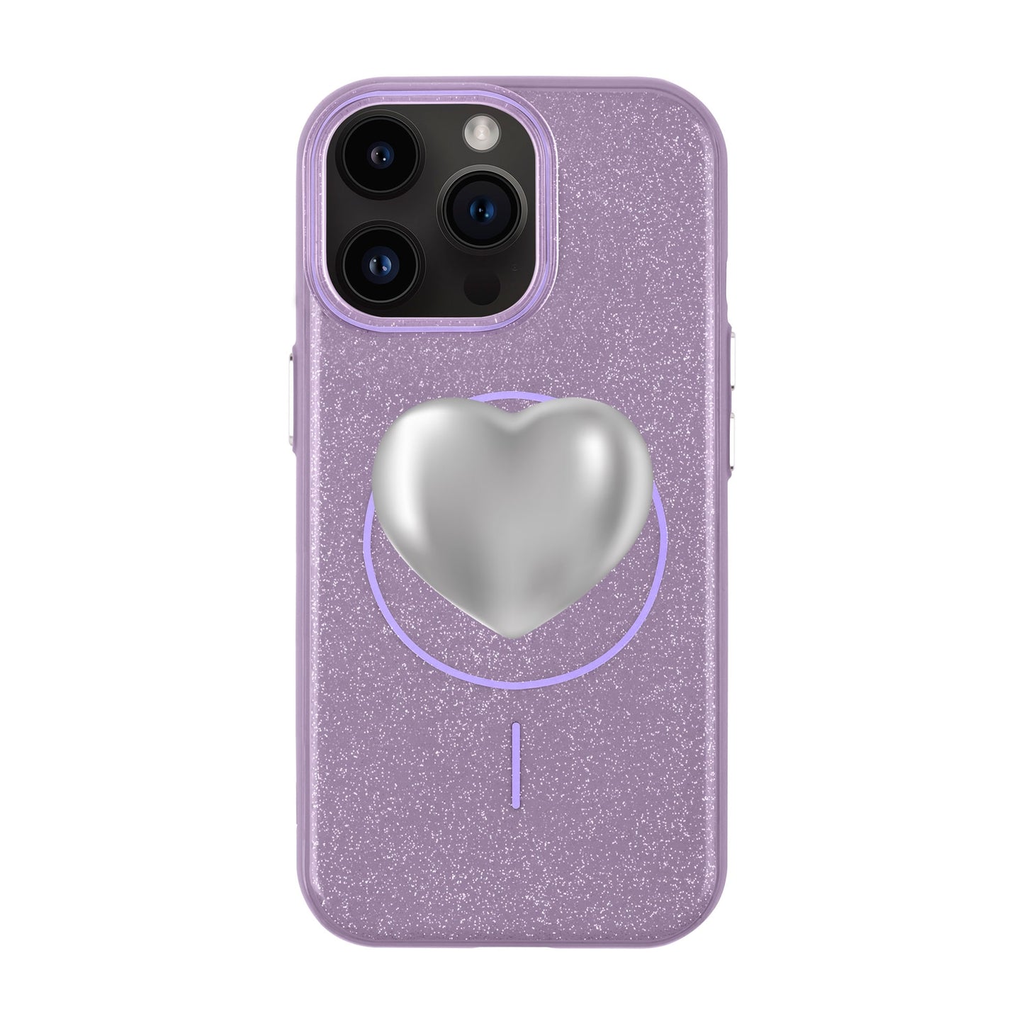 SILVER HEART-iPhone 14 Pro Max Radiant Kılıf MagSafe Özellikli
