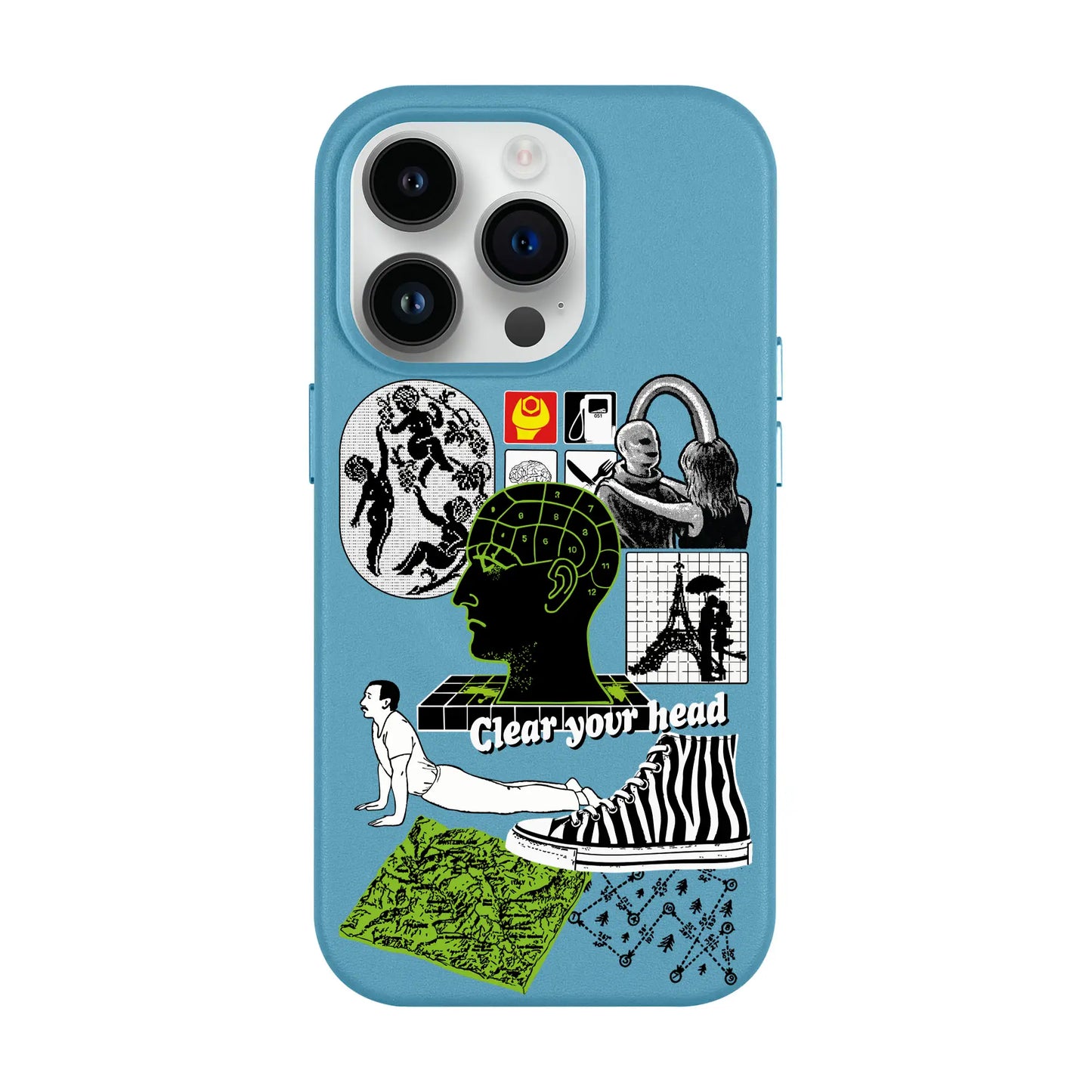 CLEAR YOUR HEAD-iPhone 14 Pro Leather Kılıf MagSafe Özellikli