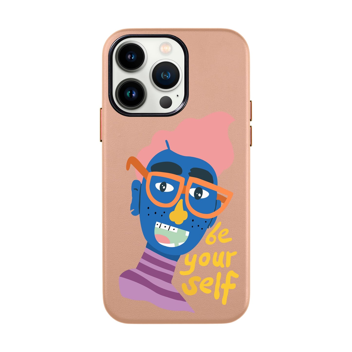 BE YOUR SELF-iPhone 13 Pro Max Leather Kılıf