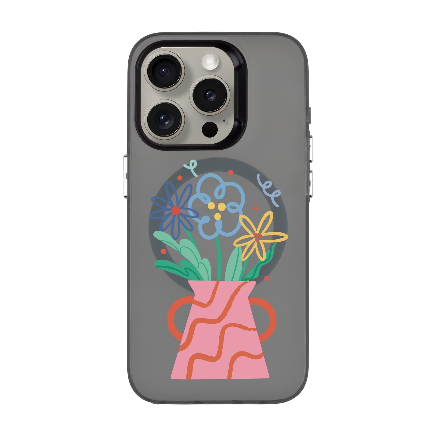 PINK VASE-iPhone 15 Pro Hold Kılıf MagSafe Özellikli