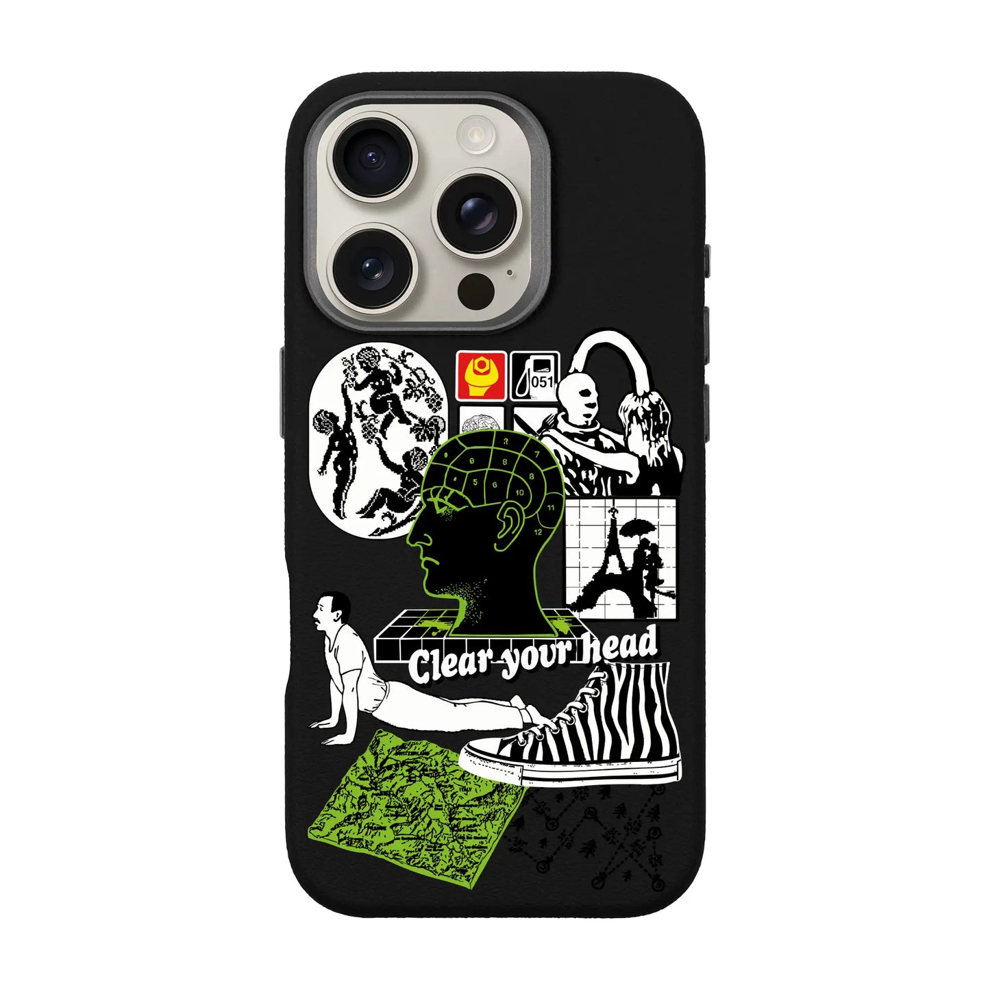 CLEAR YOUR HEAD-iPhone 16 Pro Leather Premium Kılıf MagSafe Özellikli